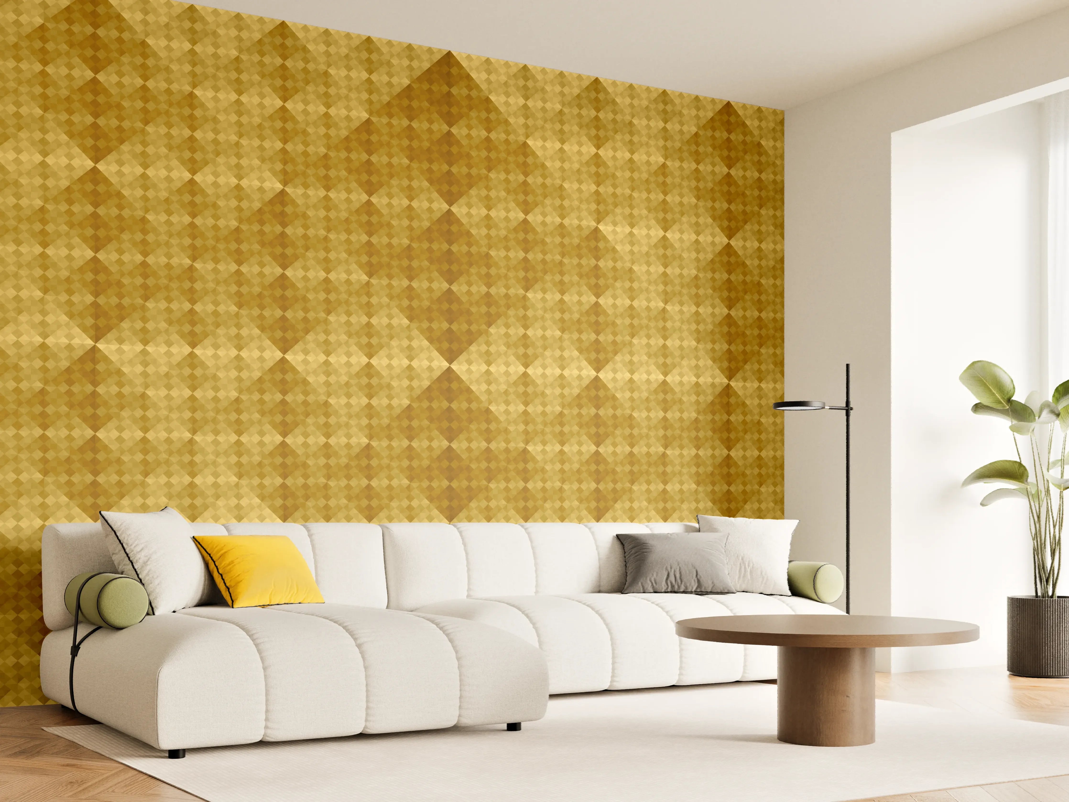 Wandverkleidung Wohnzimmer - Warmes, natürliches Holzdesign