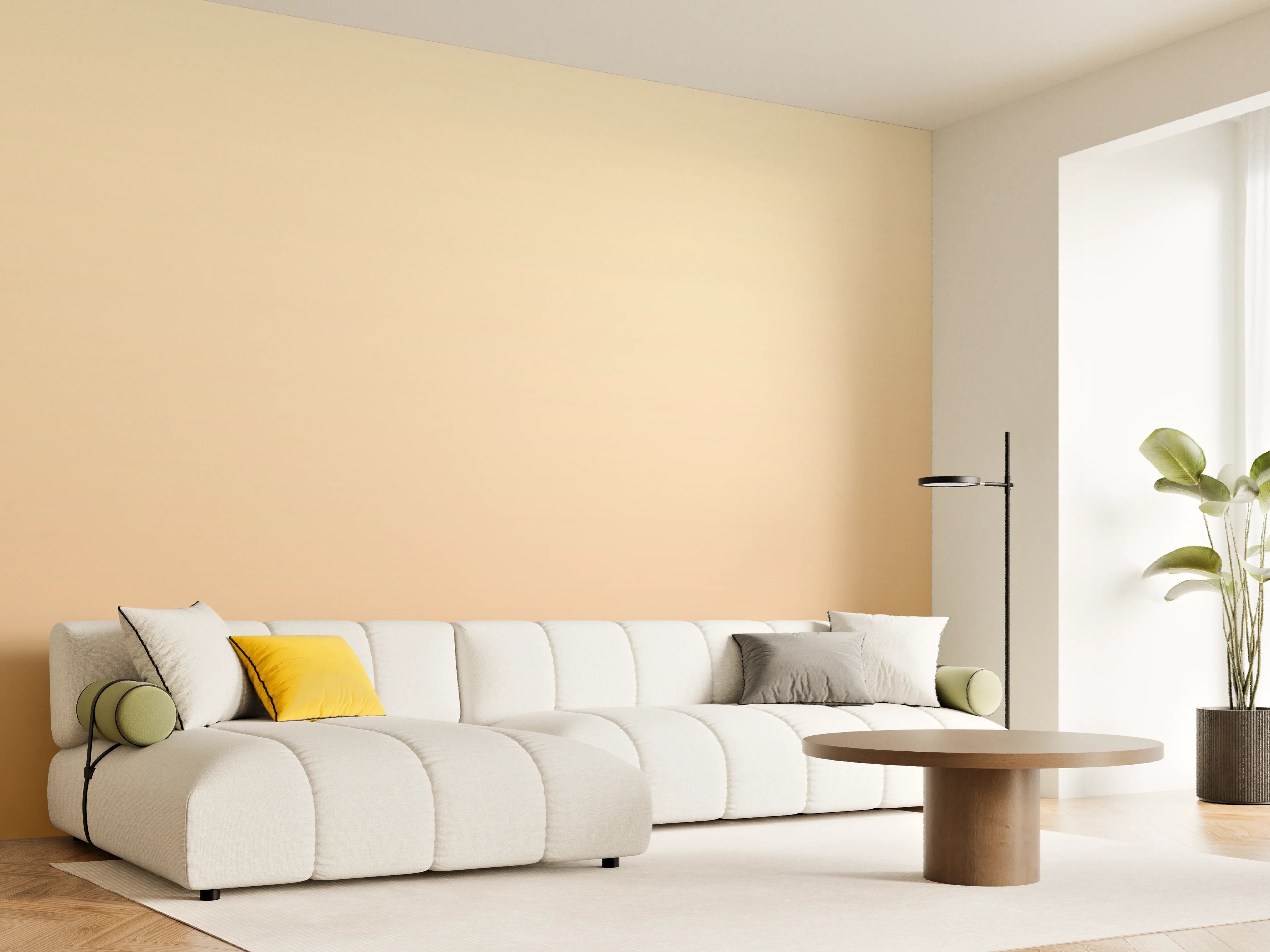 Wandverkleidung Wohnzimmer - Warmtonige Farbverlauf-Hintergrundbilder
