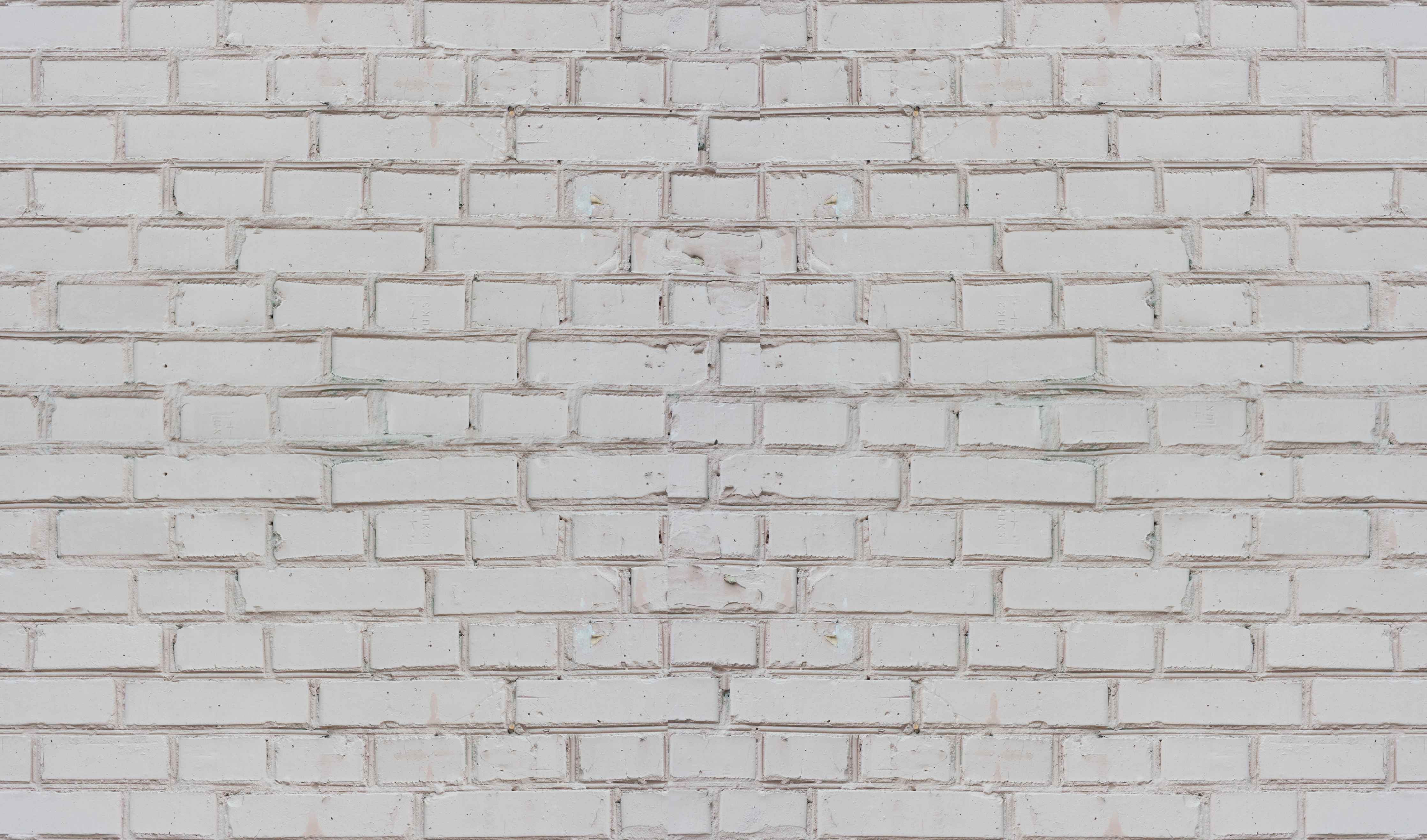 Wandverkleidung Wohnzimmer-Weiß-Beige Ziegelsteinmauer