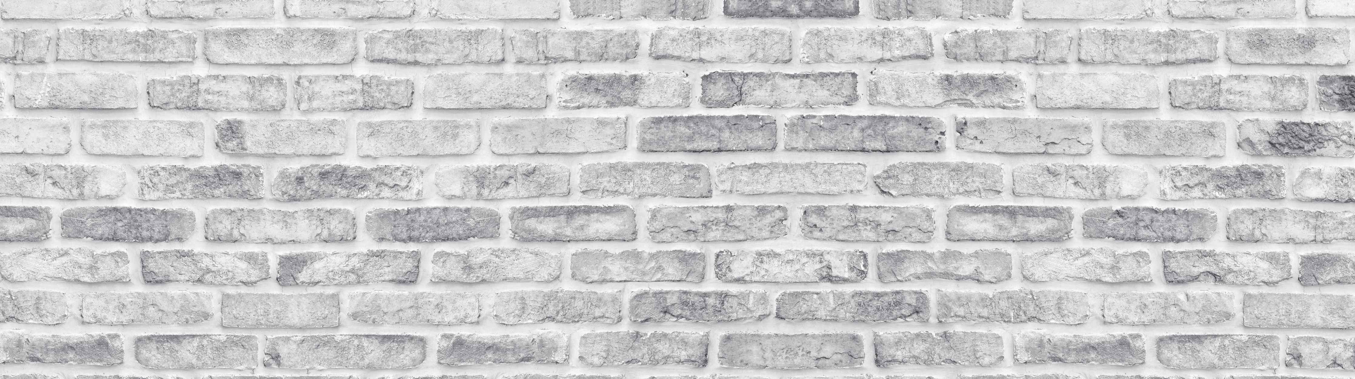 Wandverkleidung Wohnzimmer-Weiß gewaschene Ziegelwand