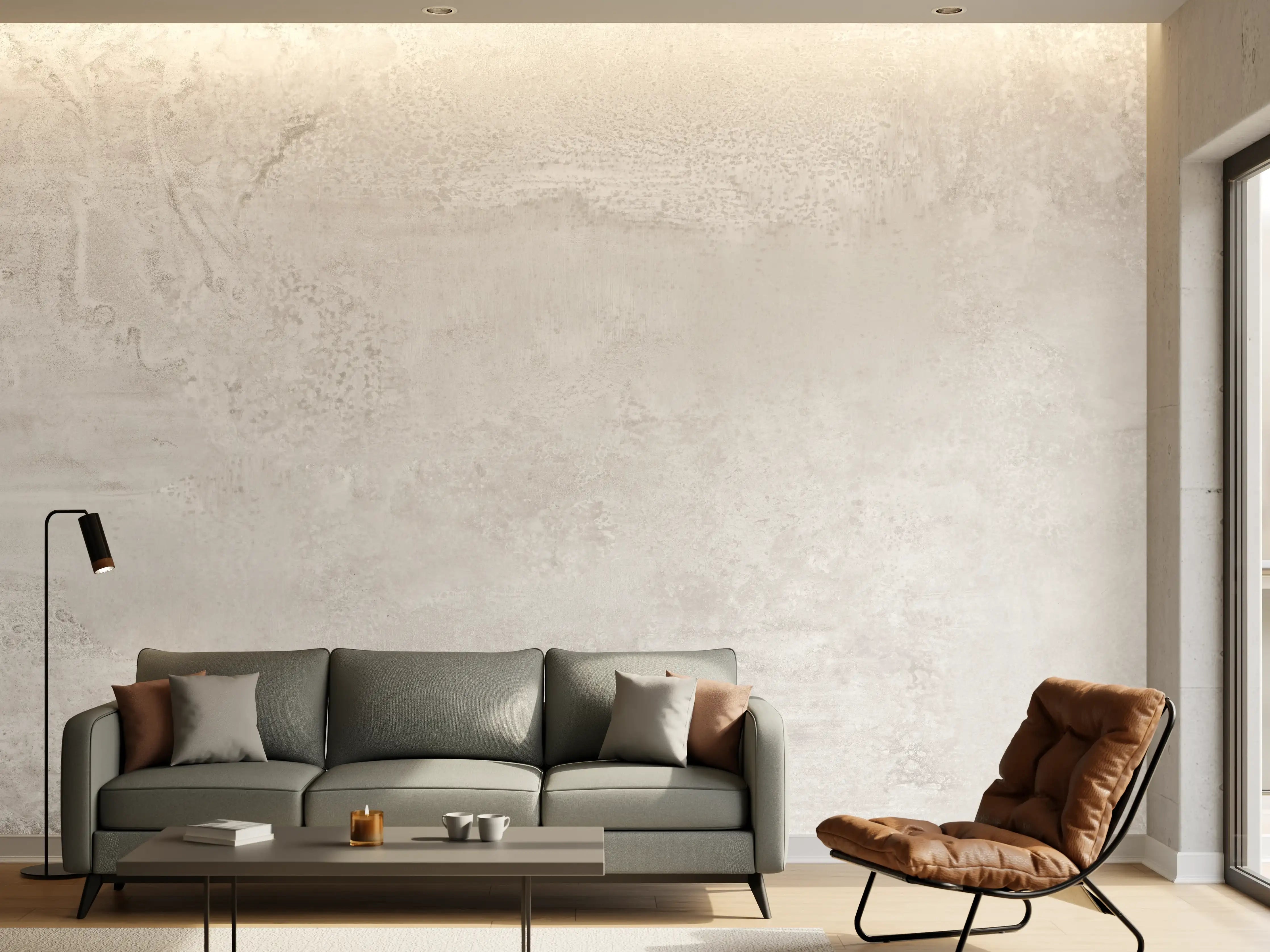 Wandverkleidung Wohnzimmer - Weißer Wandhintergrund