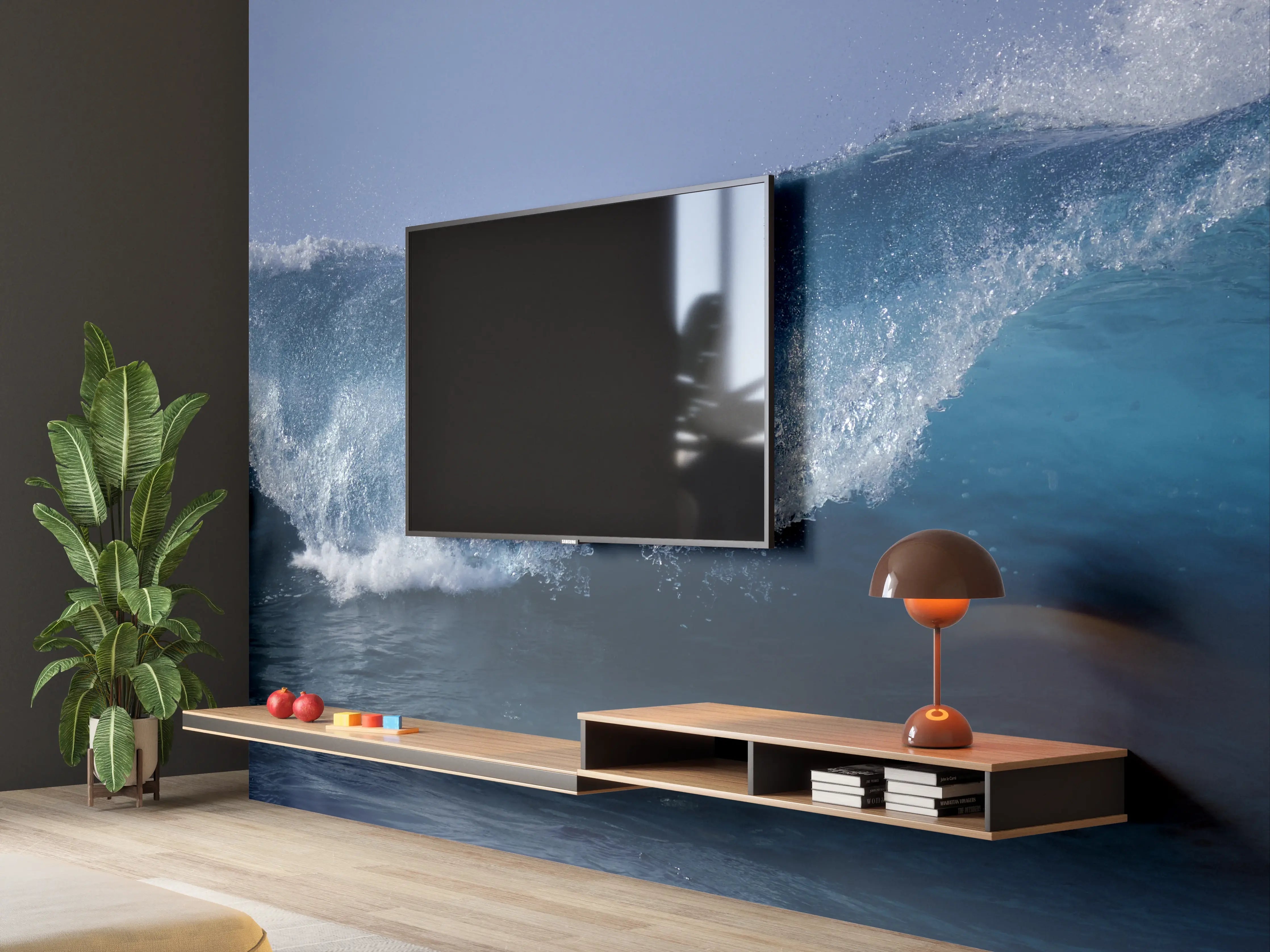 Wandverkleidung Wohnzimmer - Wellen im Meer – Natur pur