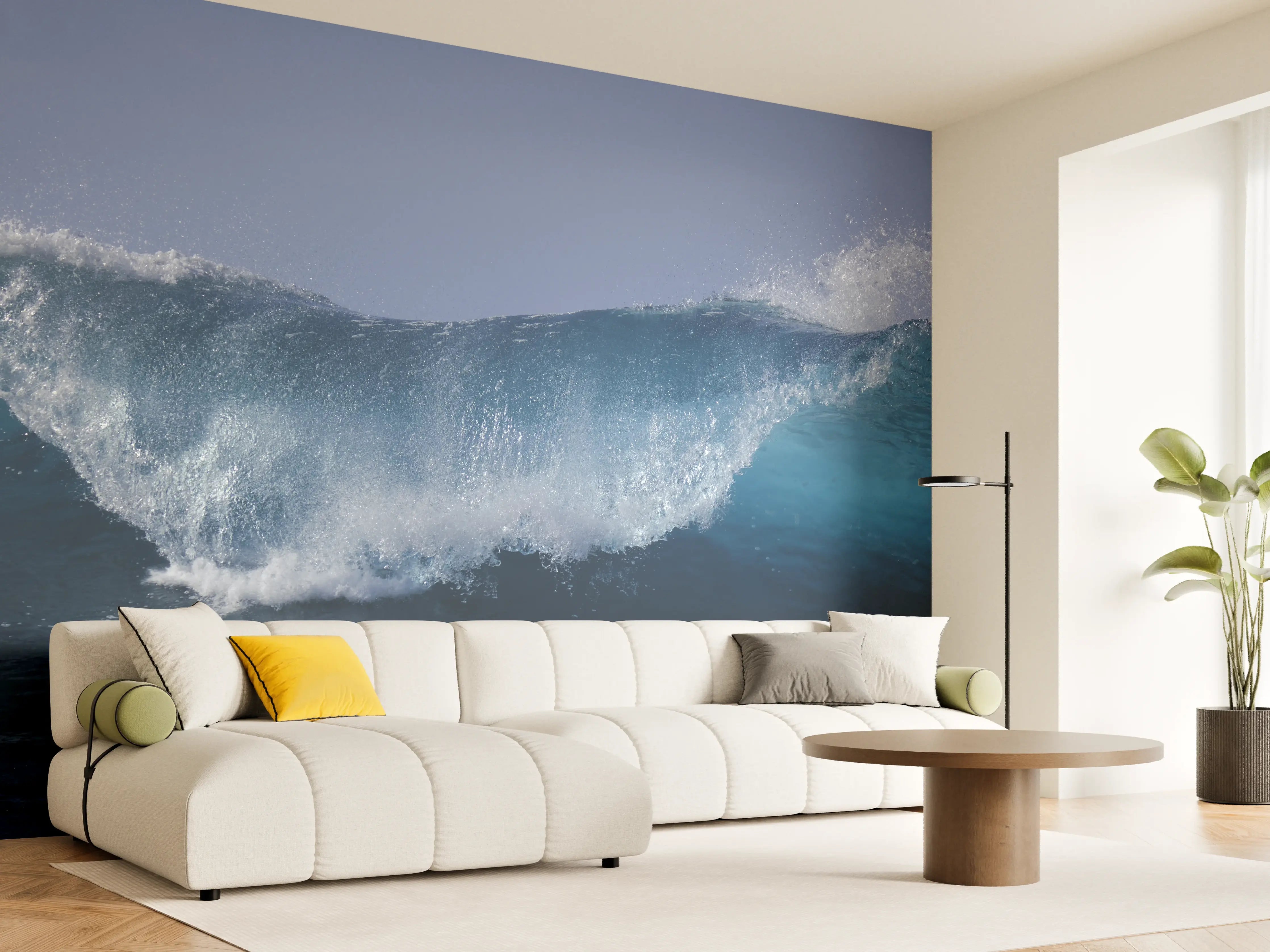 Wandverkleidung Wohnzimmer - Wellen im Meer – Natur pur