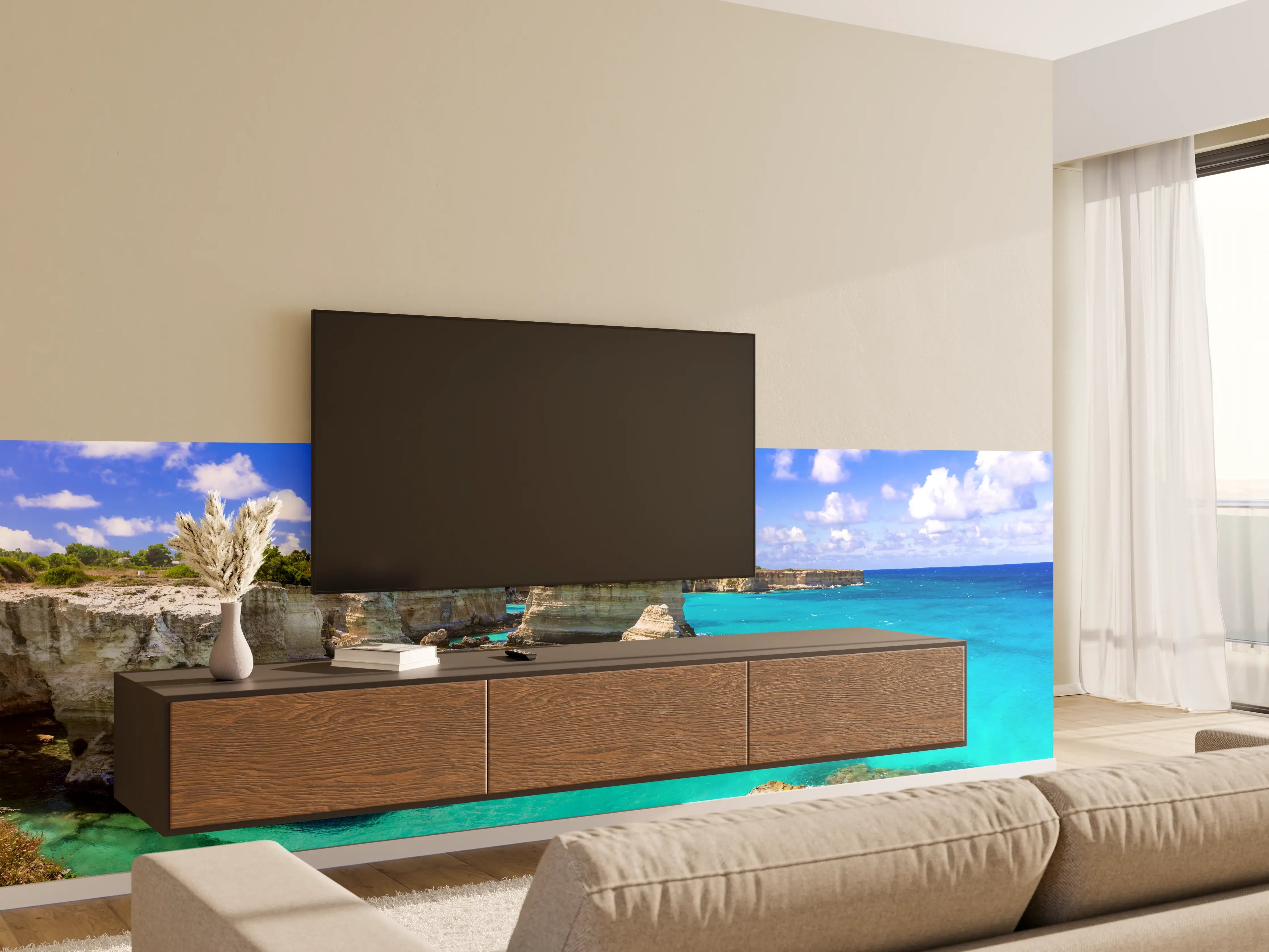 Wandverkleidung Wohnzimmer - Wunderschöne Meereslandschaften in Apulien