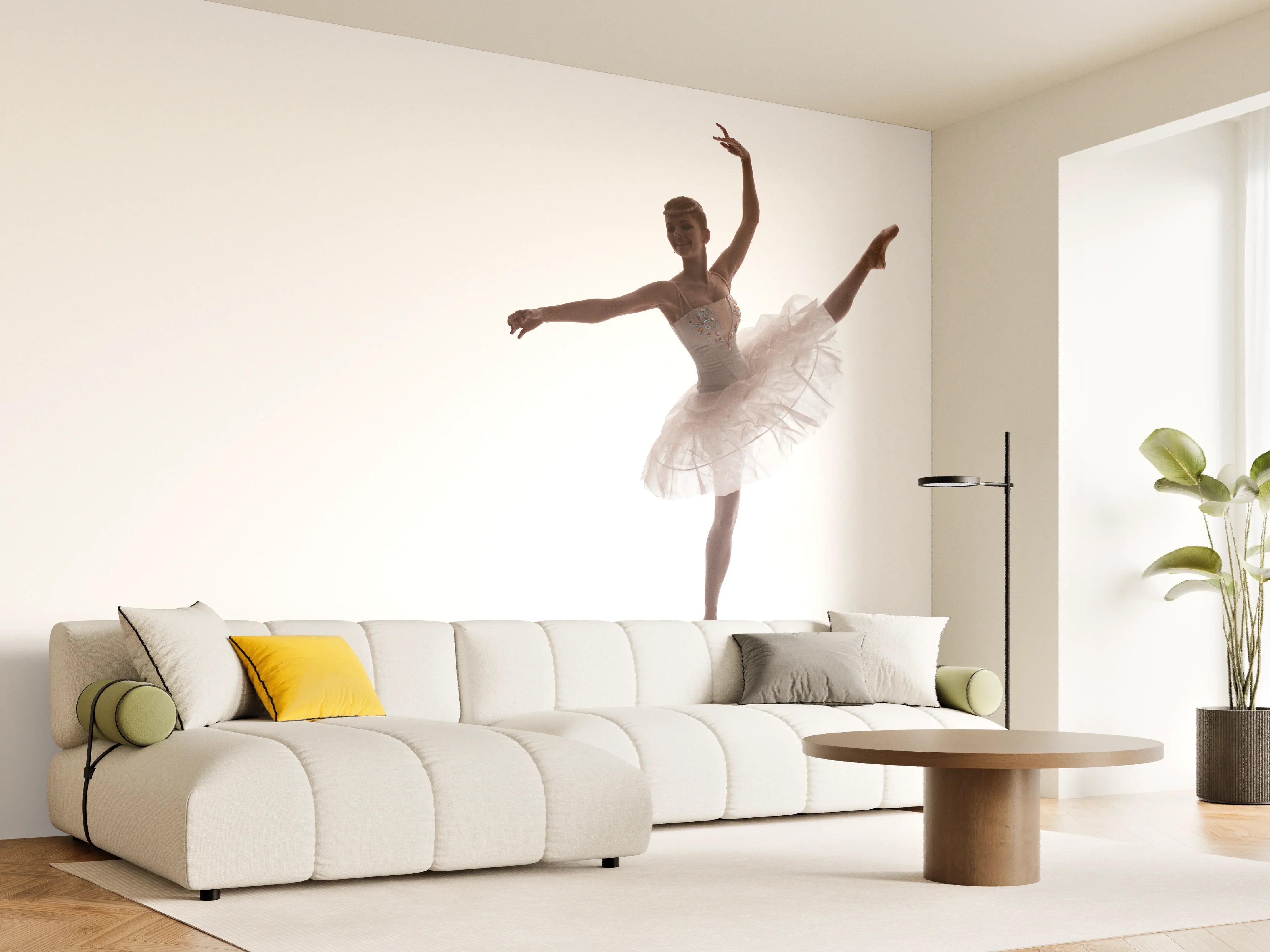 Wandverkleidung Wohnzimmer - Wundervolle Ballerina