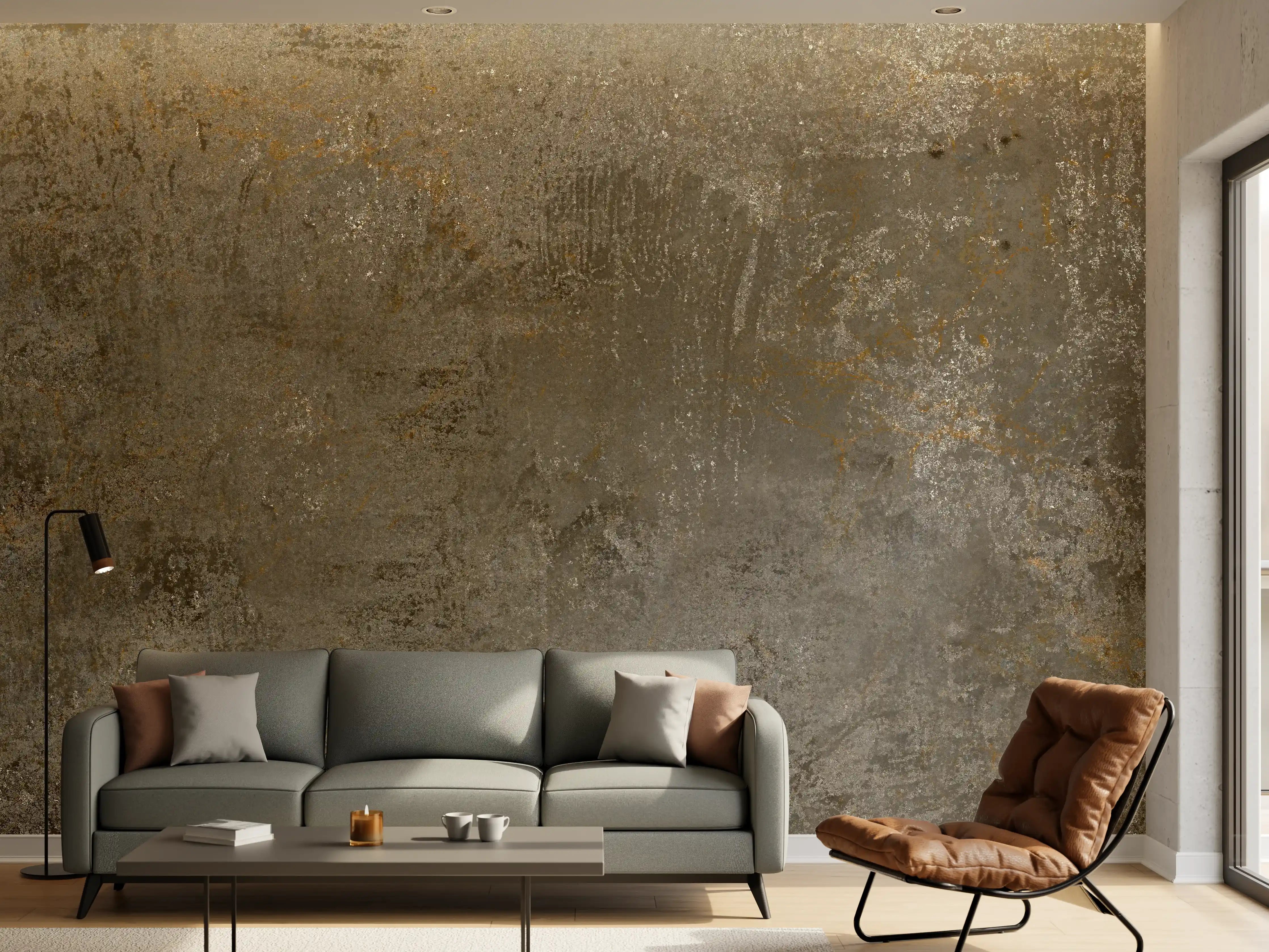 Wandverkleidung Wohnzimmer - Zarte Grautöne auf weißem Betongrau