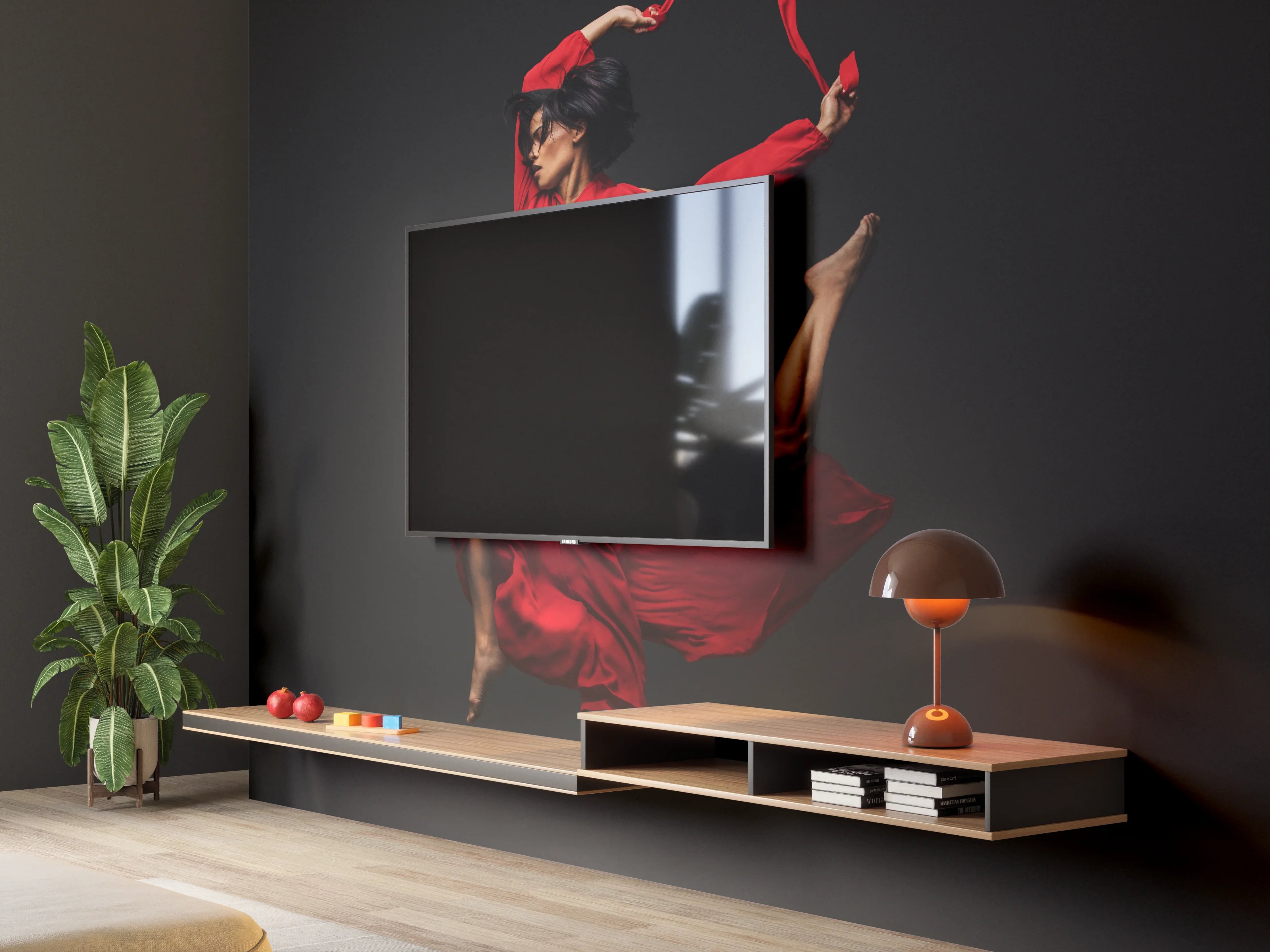 Wandverkleidung Wohnzimmer - Zeitgenössische Tänzerin
