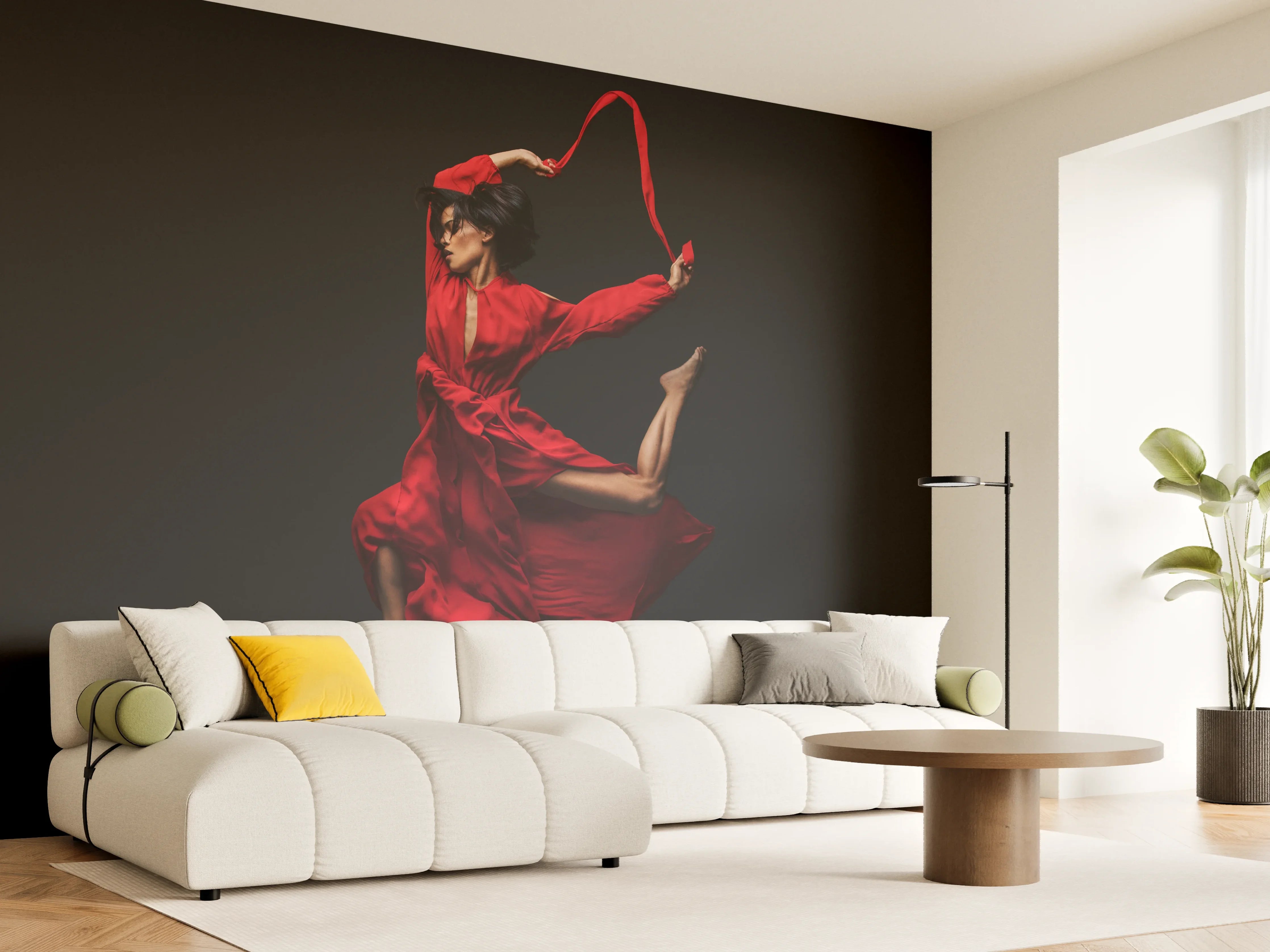 Wandverkleidung Wohnzimmer - Zeitgenössische Tänzerin
