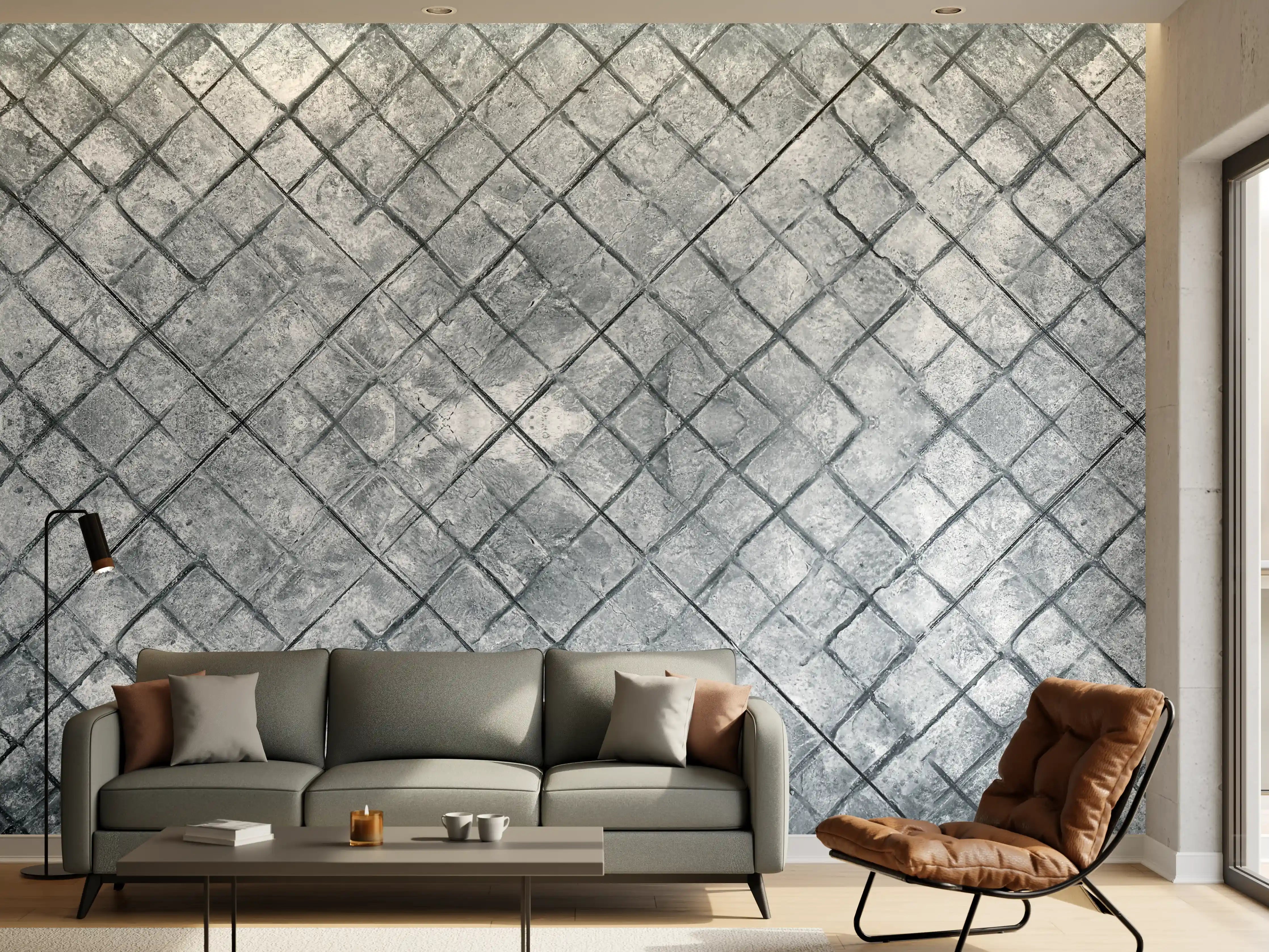Wandverkleidung Wohnzimmer - Zement oberflächen Textur von Beton