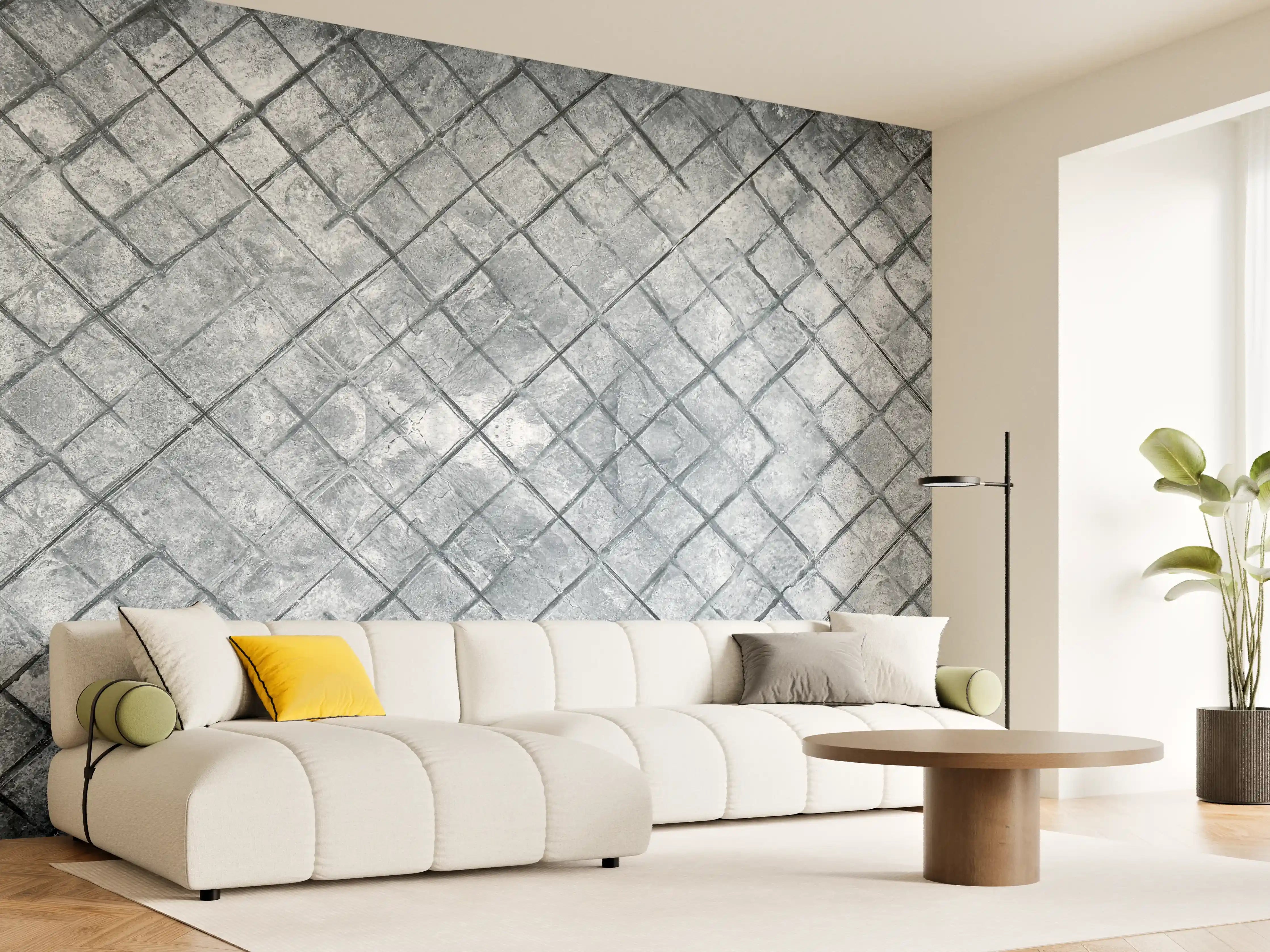 Wandverkleidung Wohnzimmer - Zement oberflächen Textur von Beton