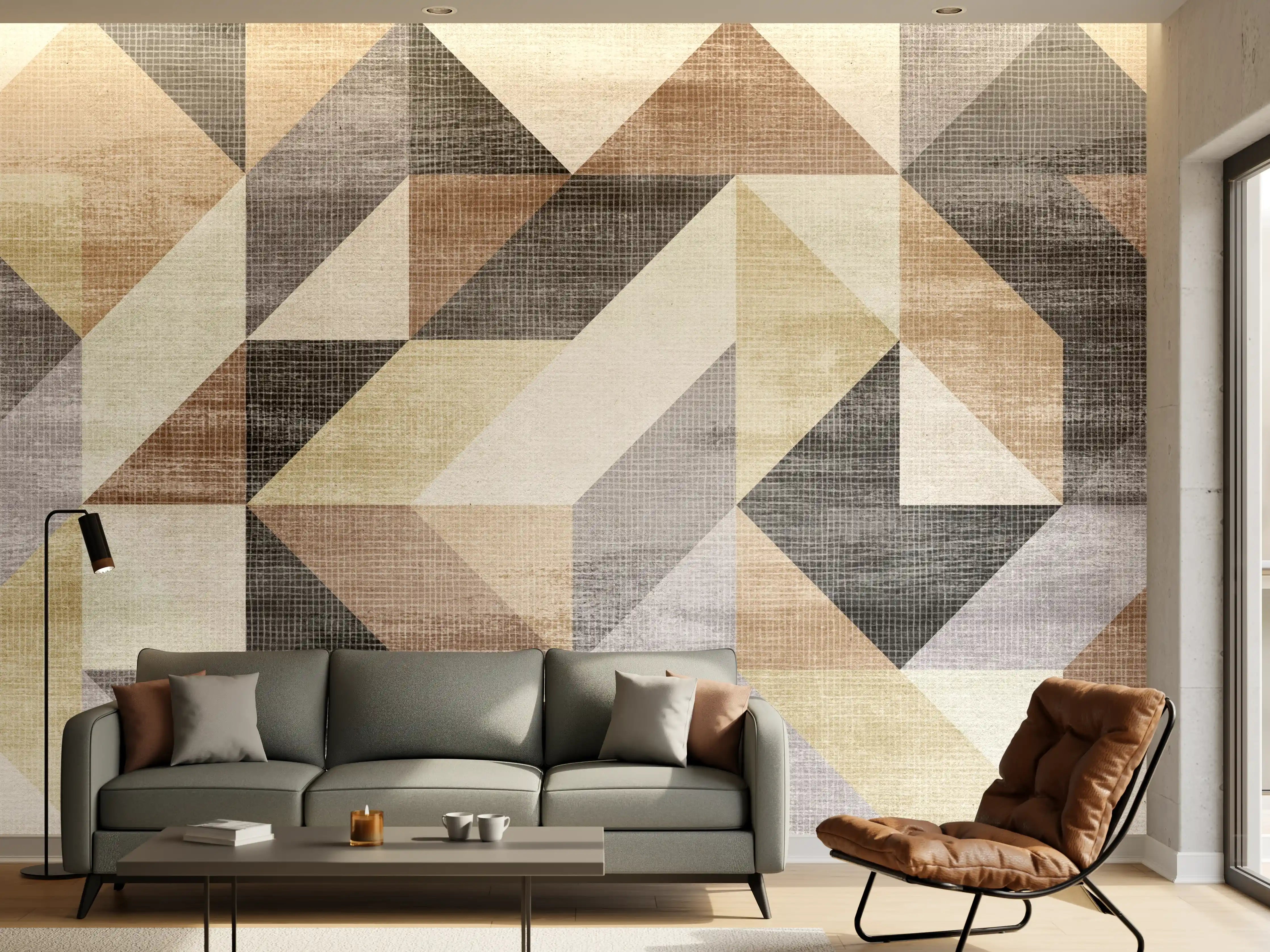 Wandverkleidung Wohnzimmer - gestreiften Stoff Textur