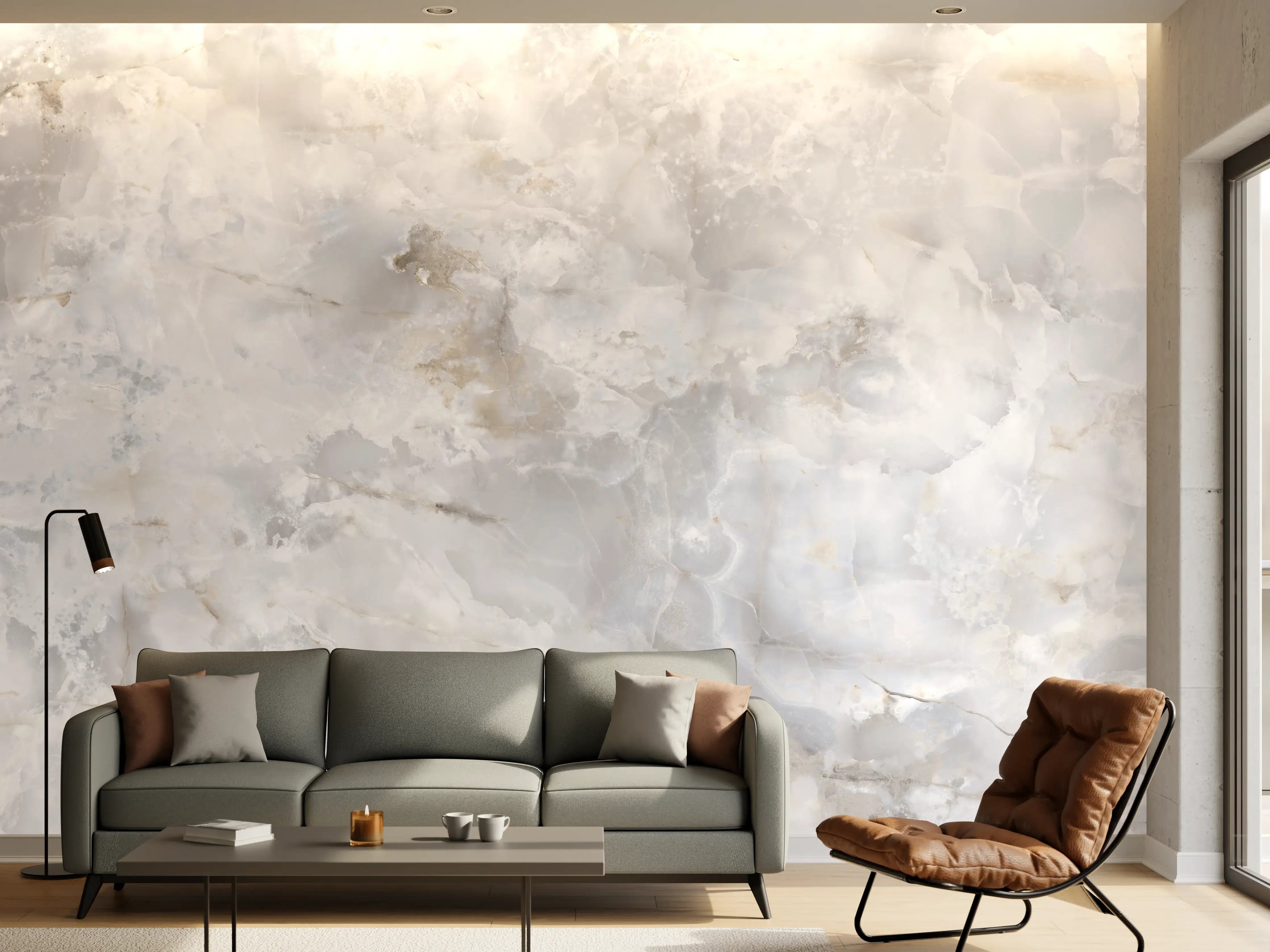 Wandverkleidung Wohnzimmer - onyx marmor textur