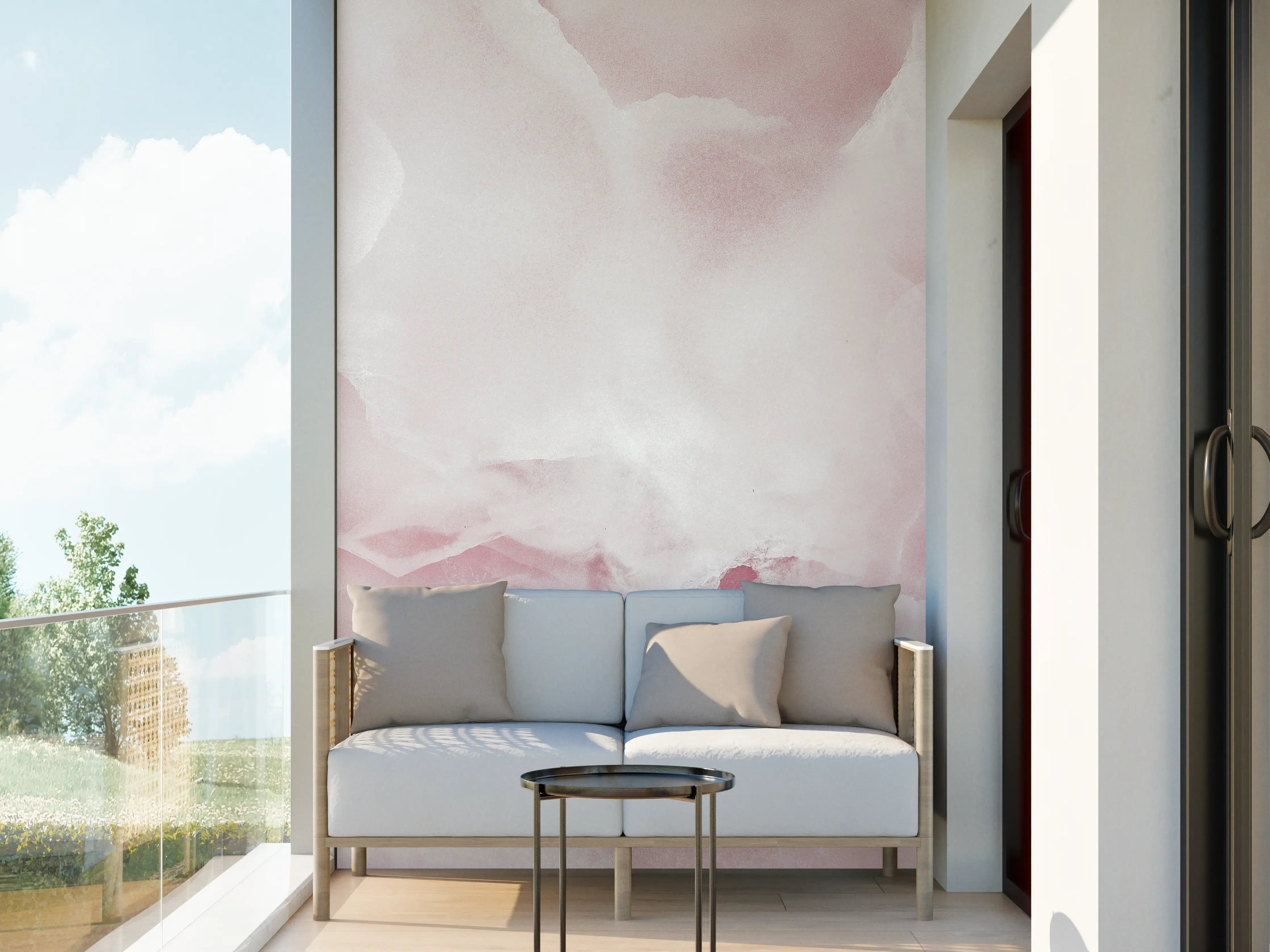 Wandverkleidung außen - Rosa Emperador Onyx Marmor