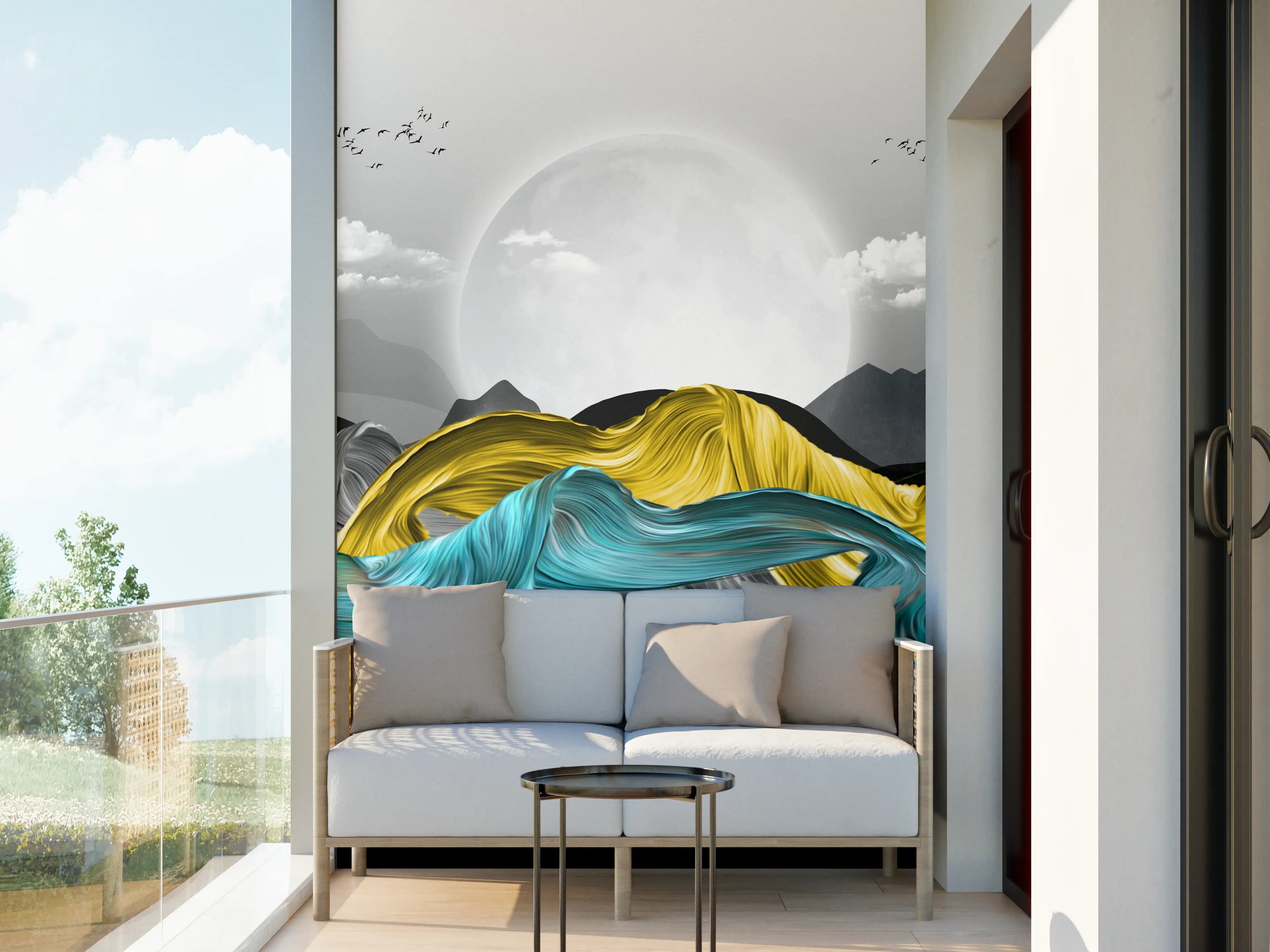 Wandverkleidung außen - 3D Moderne Leinwand - Abstrakt