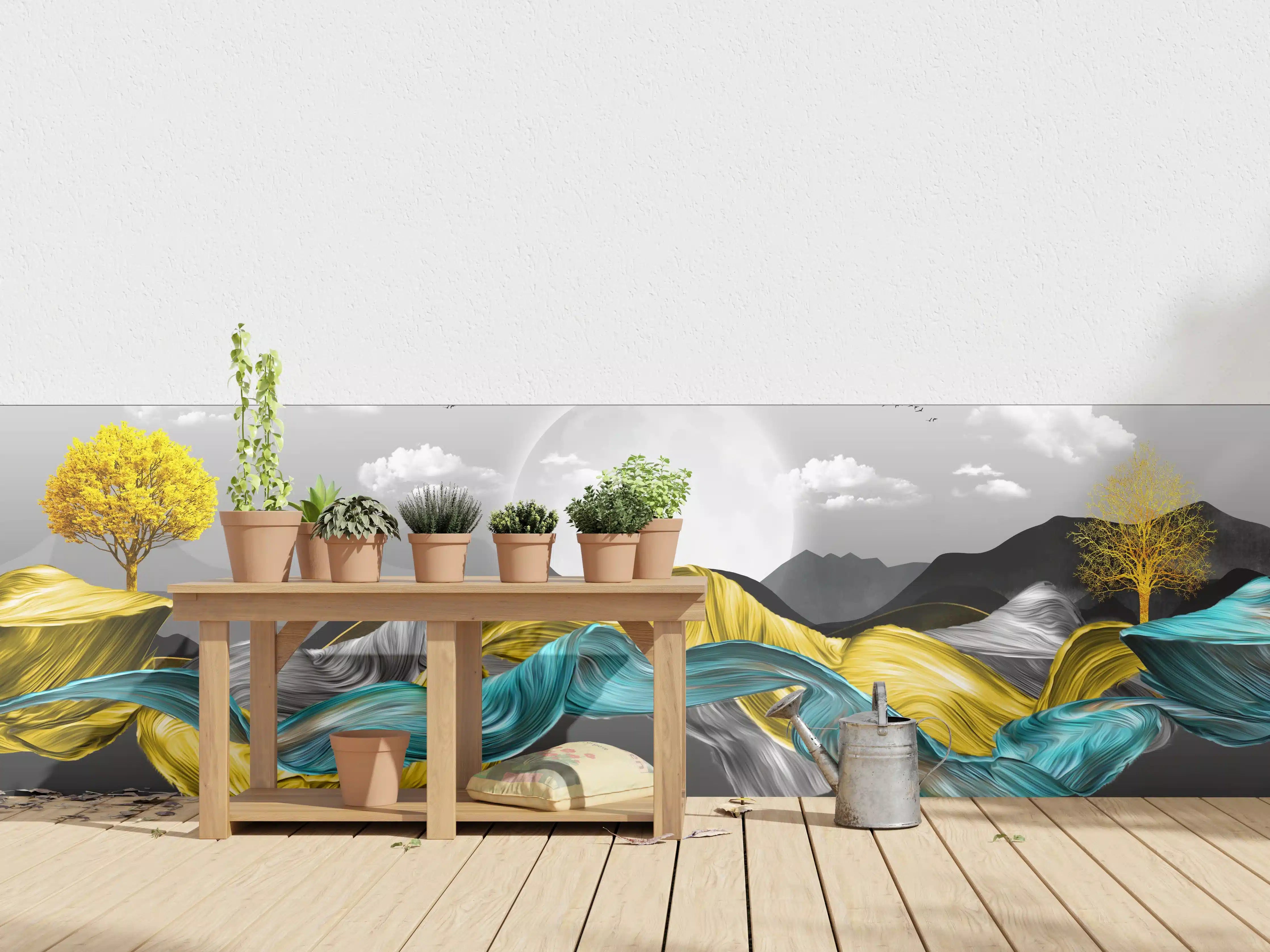Wandverkleidung außen - 3D Moderne Leinwand - Abstrakt