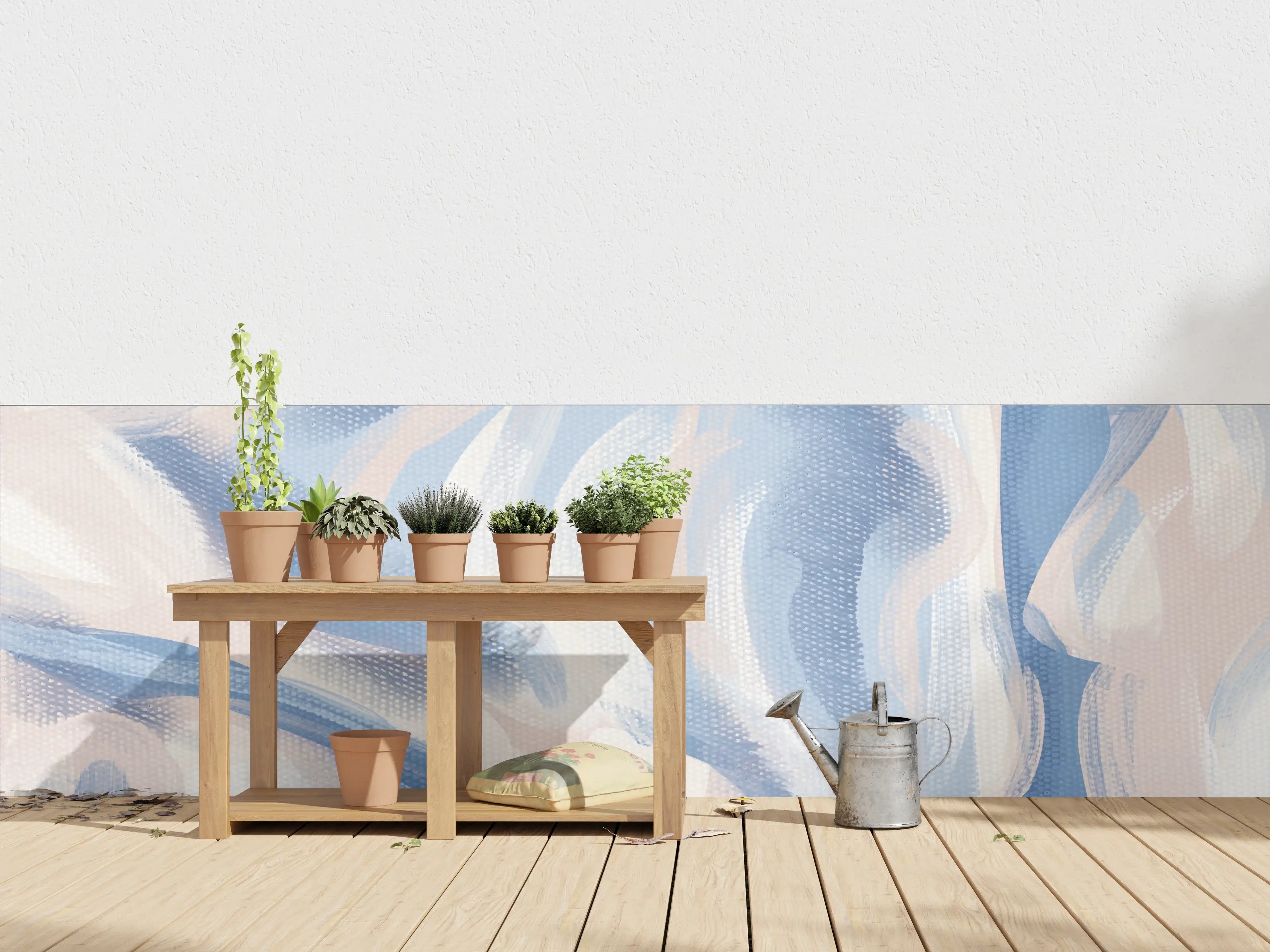 Wandverkleidung außen - Abstrakte Acryl-Kunstleinwand