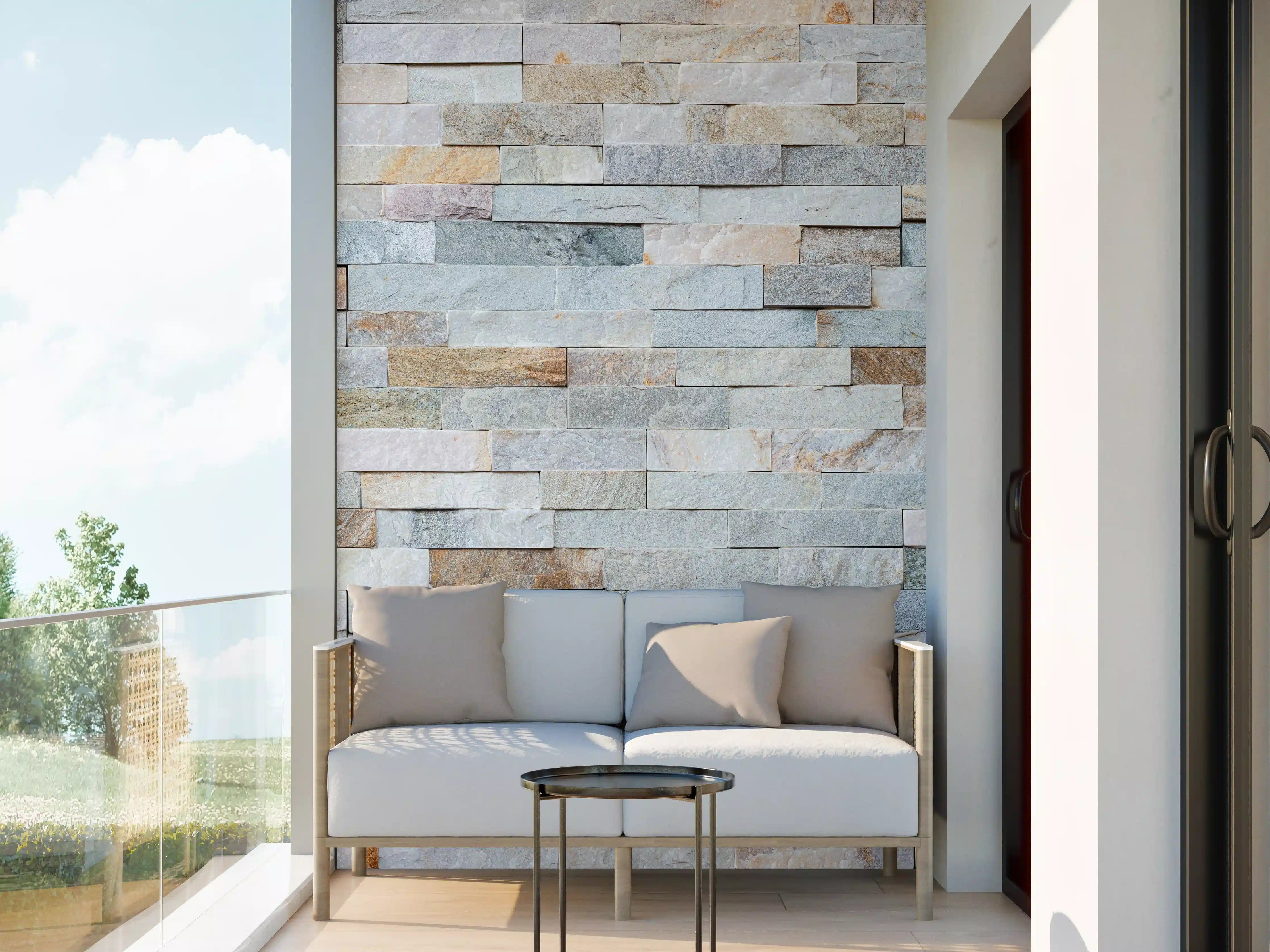 Wandverkleidung außen - Abstrakte Steinwandmuster