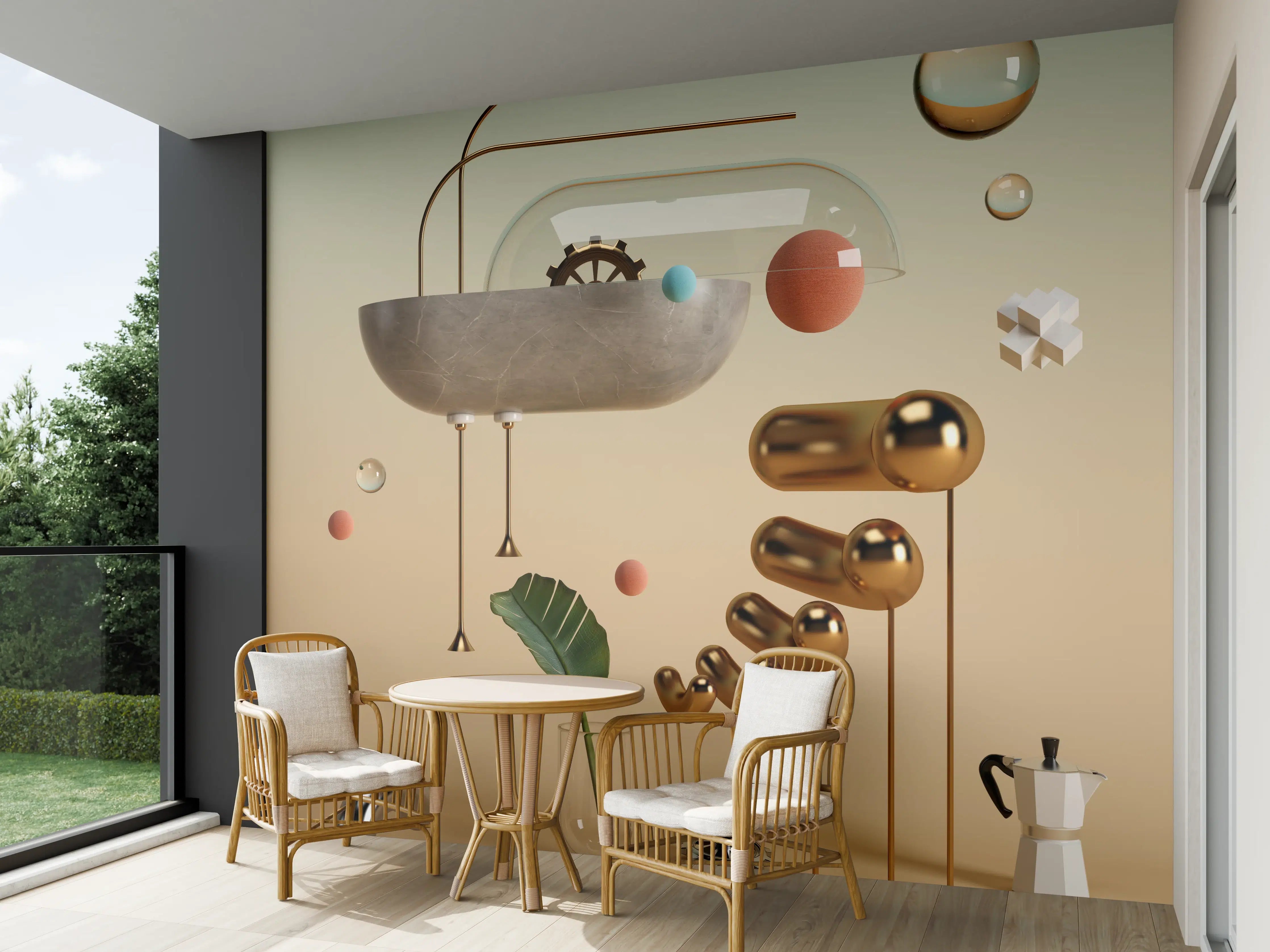 Wandverkleidung außen - Abstraktes Design - Surrealismus