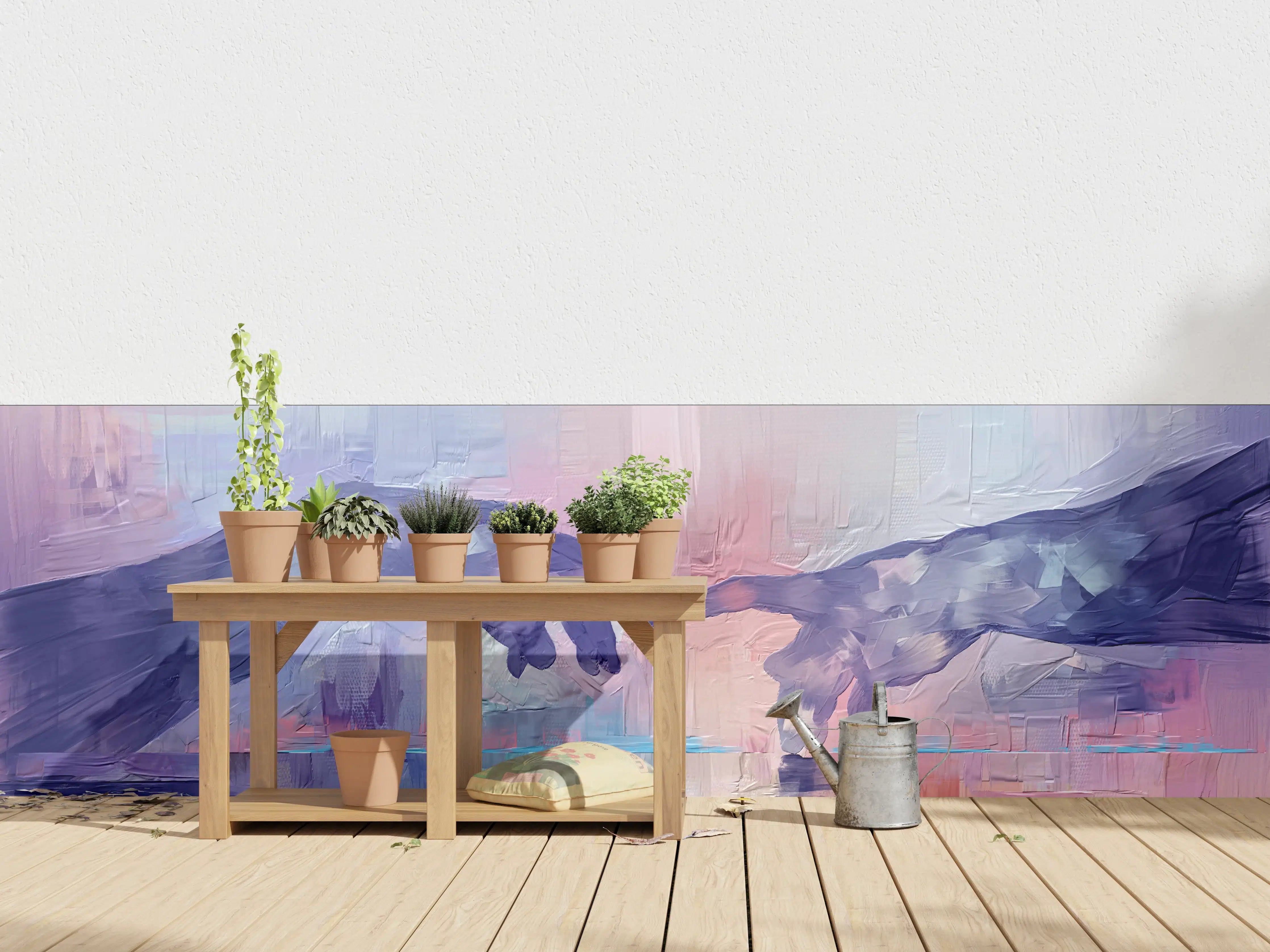 Wandverkleidung außen - Acryl Malerei - Zwei Hände
