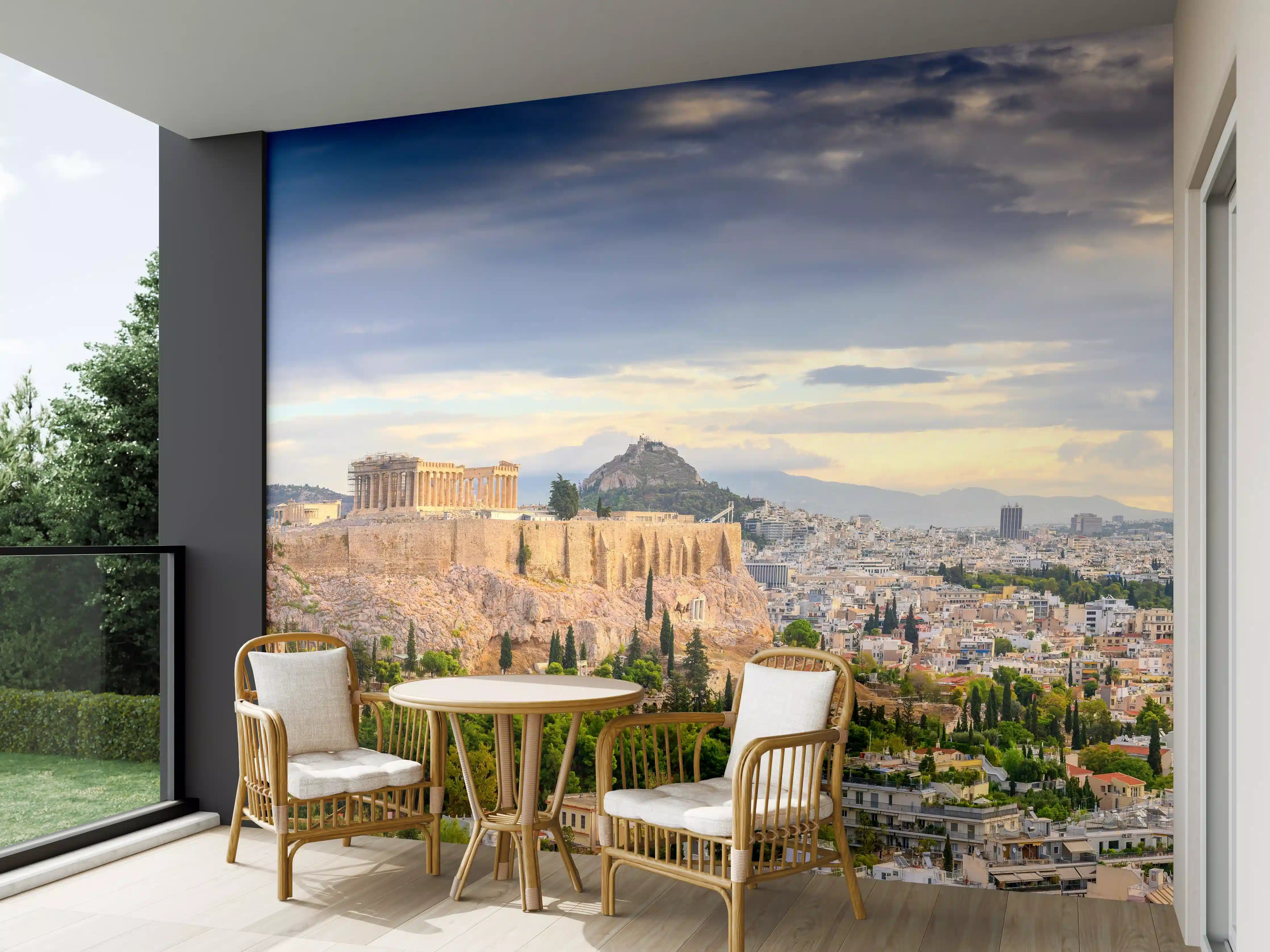 Wandverkleidung außen - Akropolis Athen Panorama