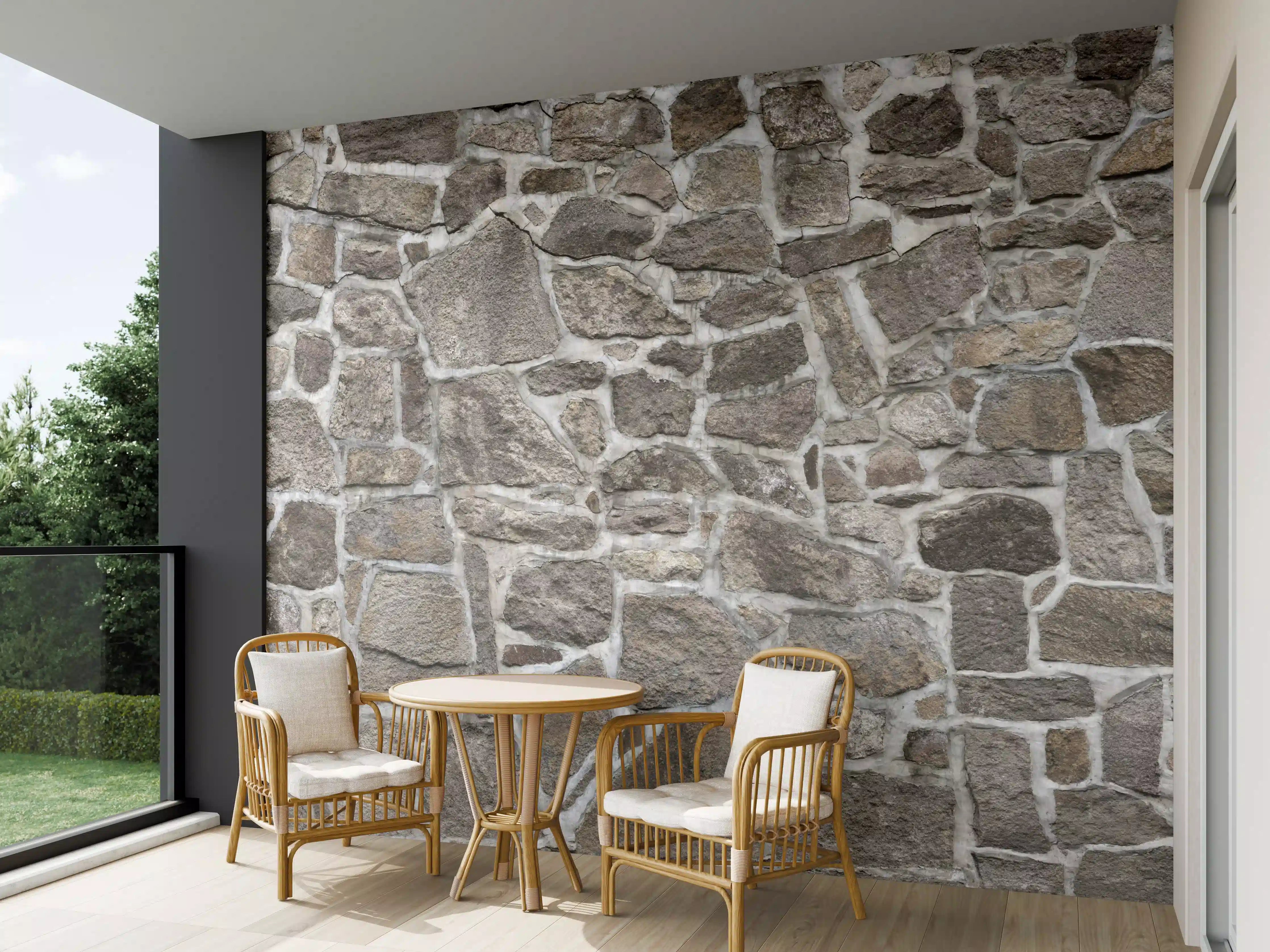 Wandverkleidung außen - Alte Steinmauer