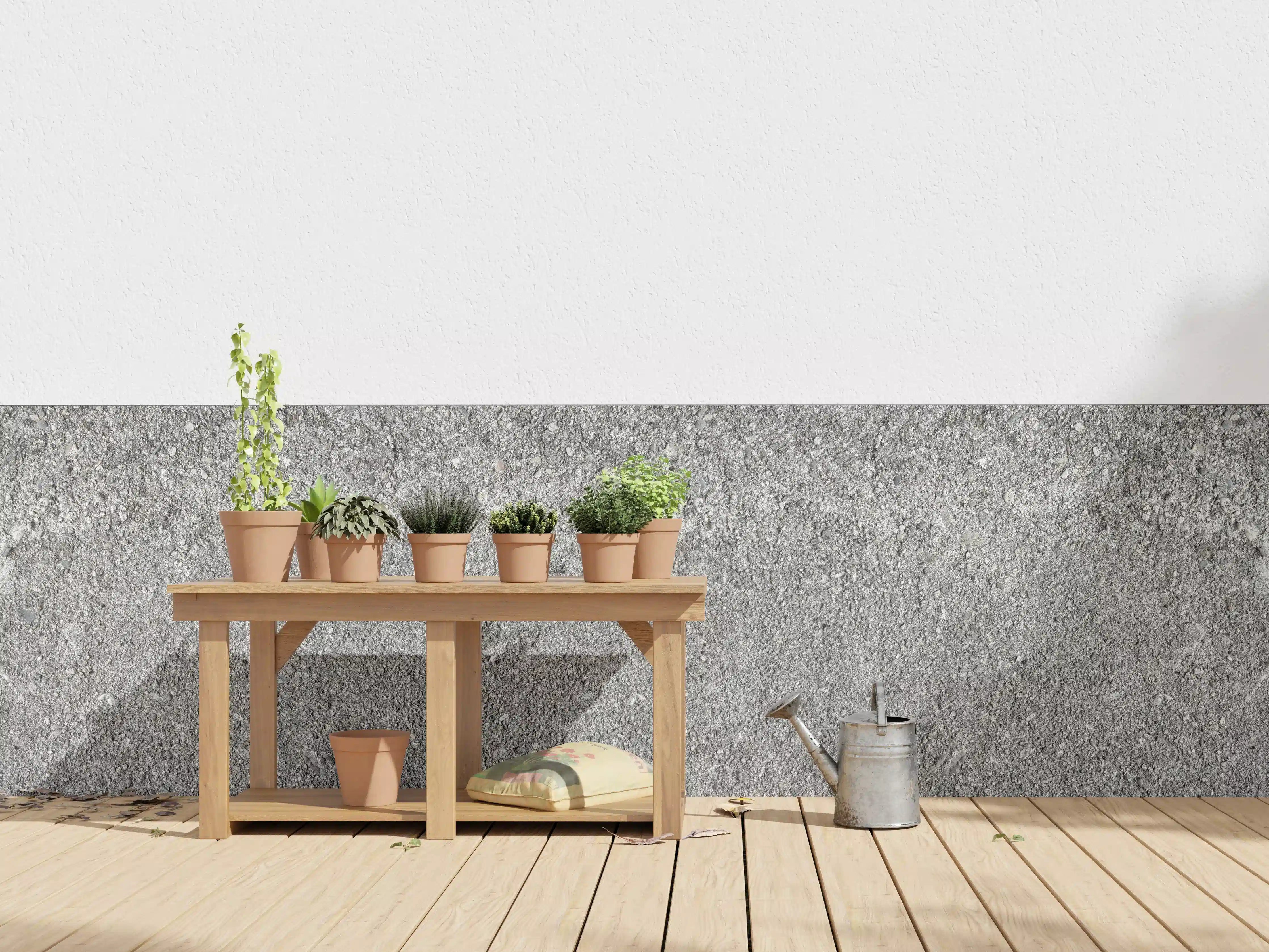 Wandverkleidung außen - Alte felsige Betonwand