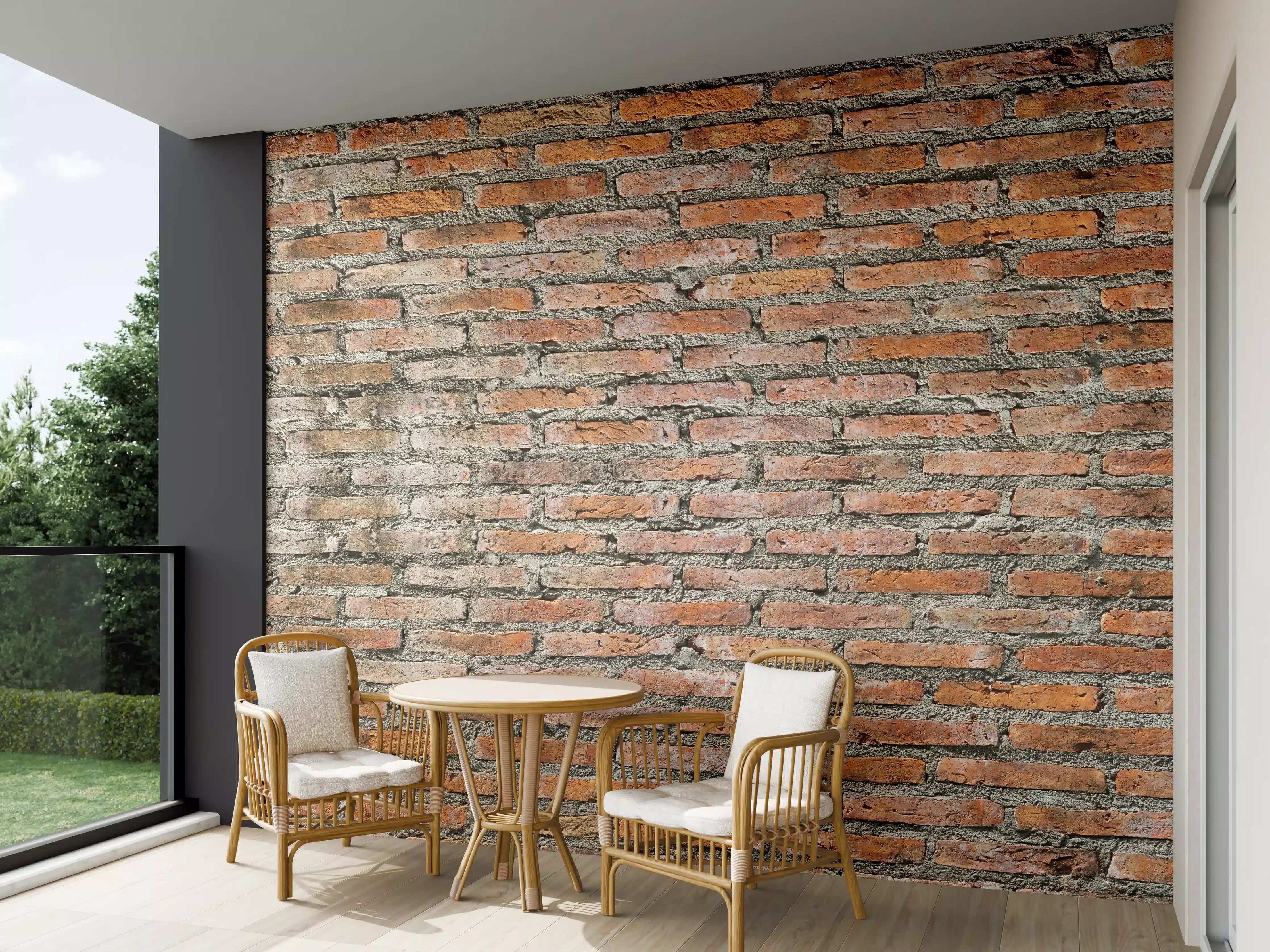 Wandverkleidung außen - Alter Backstein - Textur