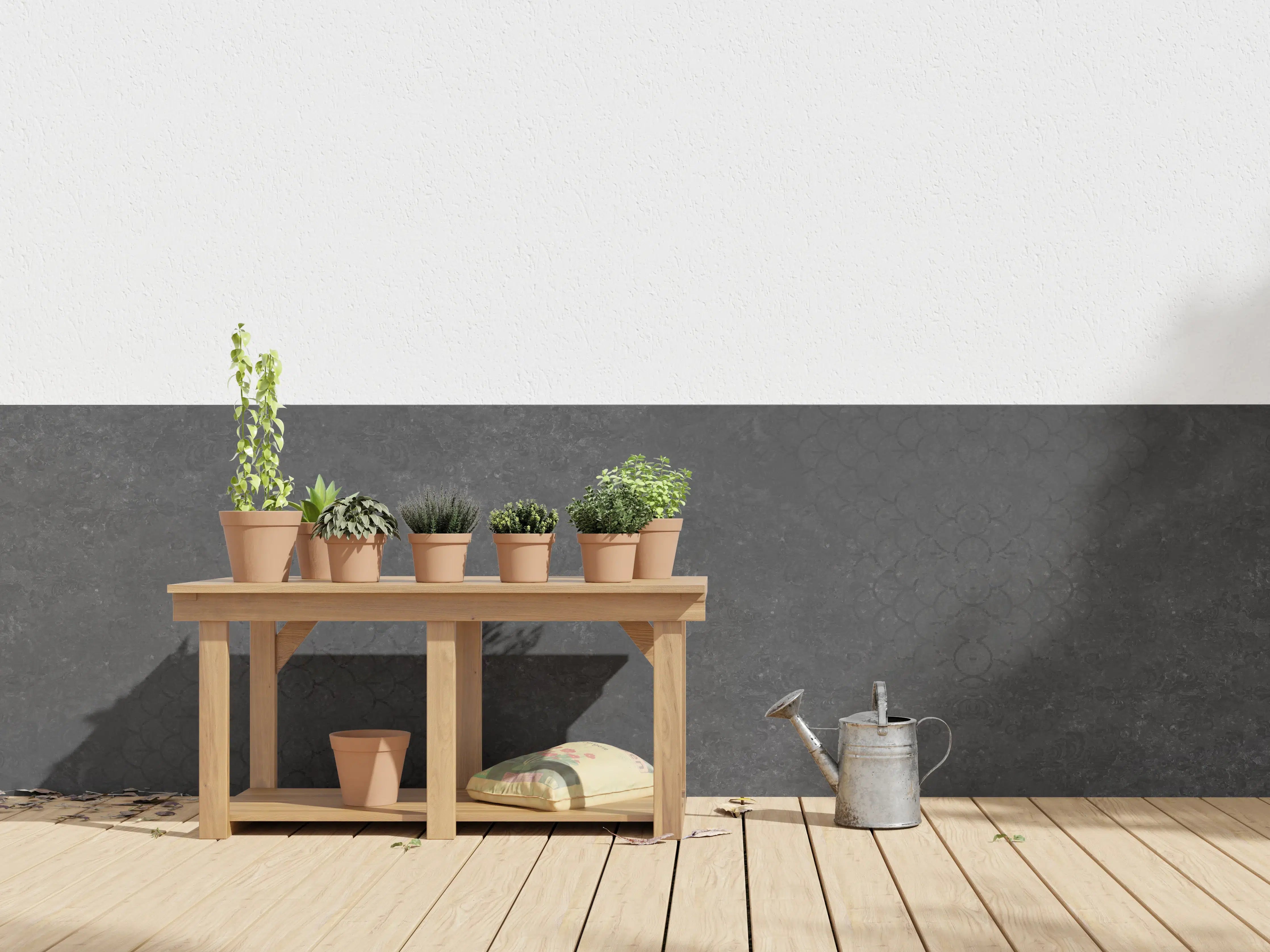 Wandverkleidung außen - Anthrazit Patchwork Fliesentextur