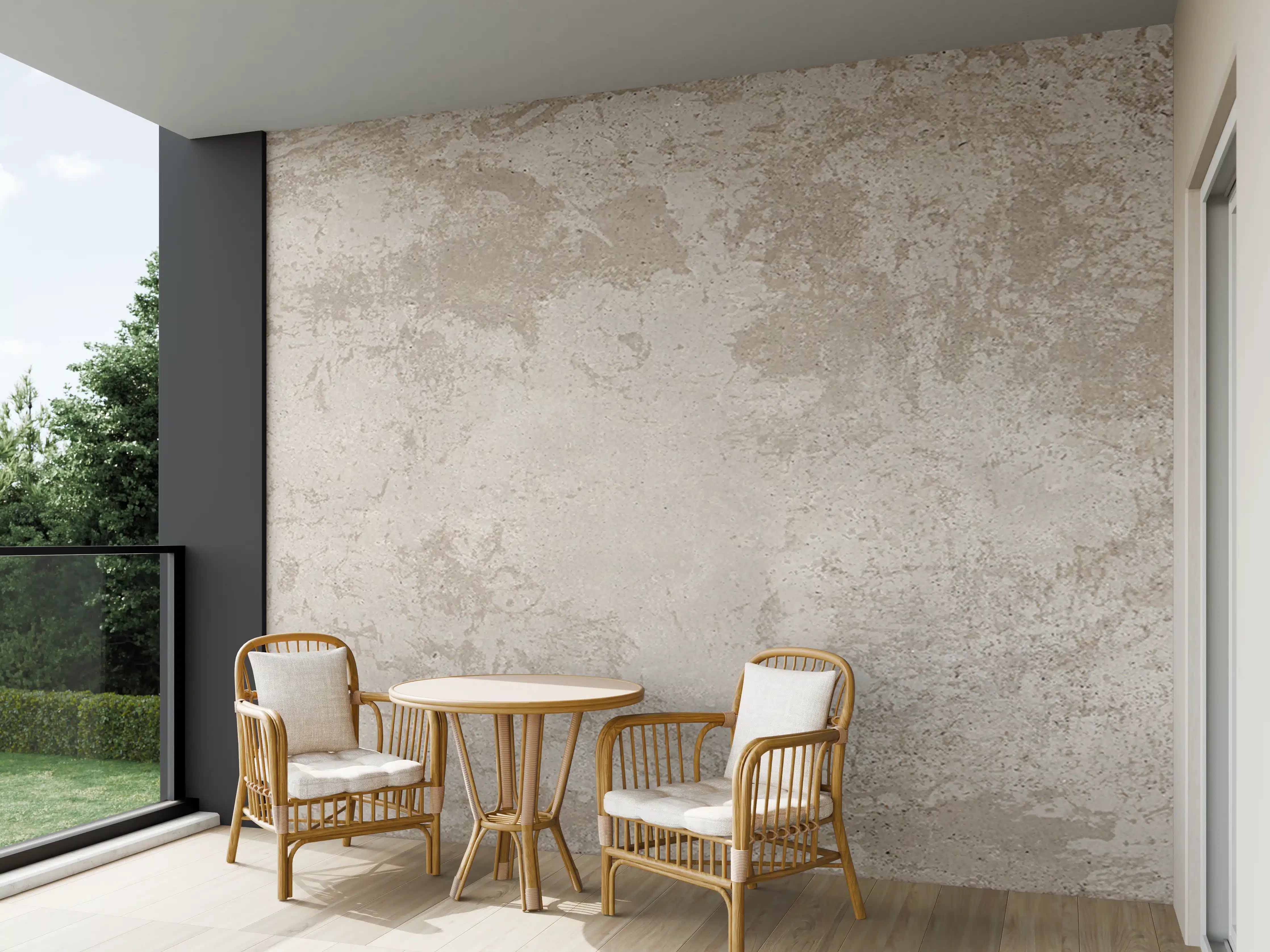 Wandverkleidung außen - Antik beige Betonwand