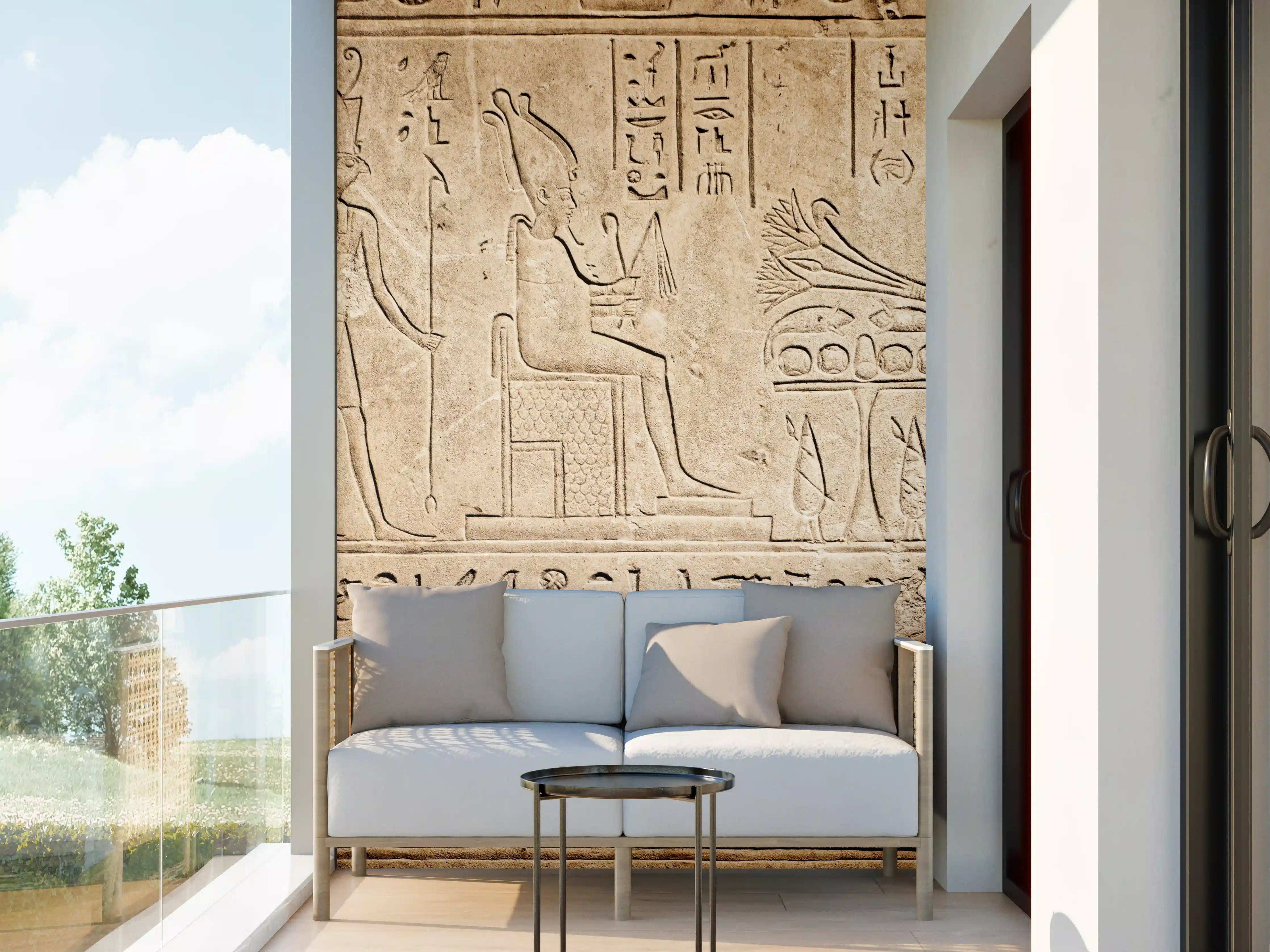 Wandverkleidung außen - Antike Ägyptische Hieroglyphen