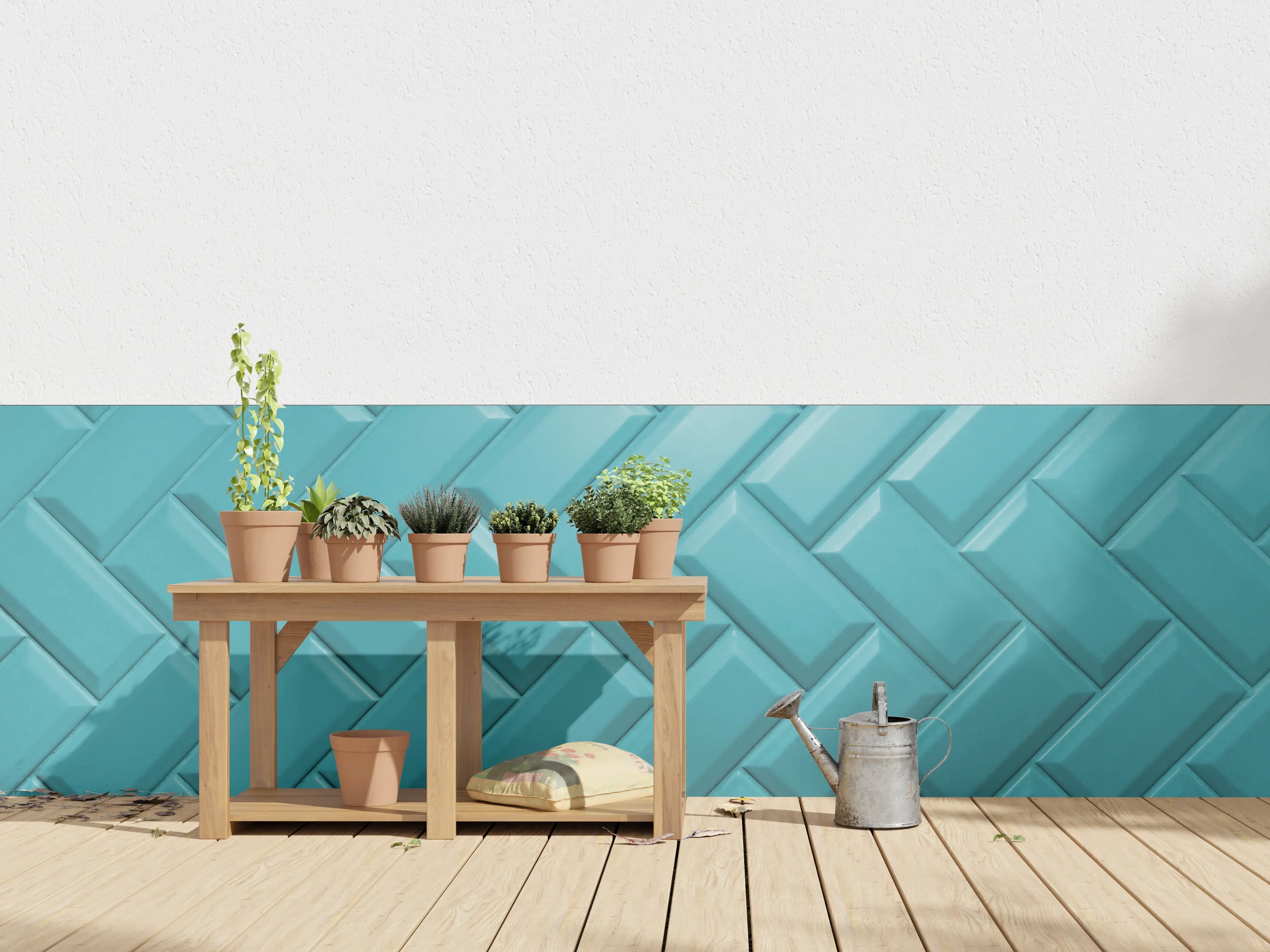Wandverkleidung außen - Aqua Matte Keramikfliesen