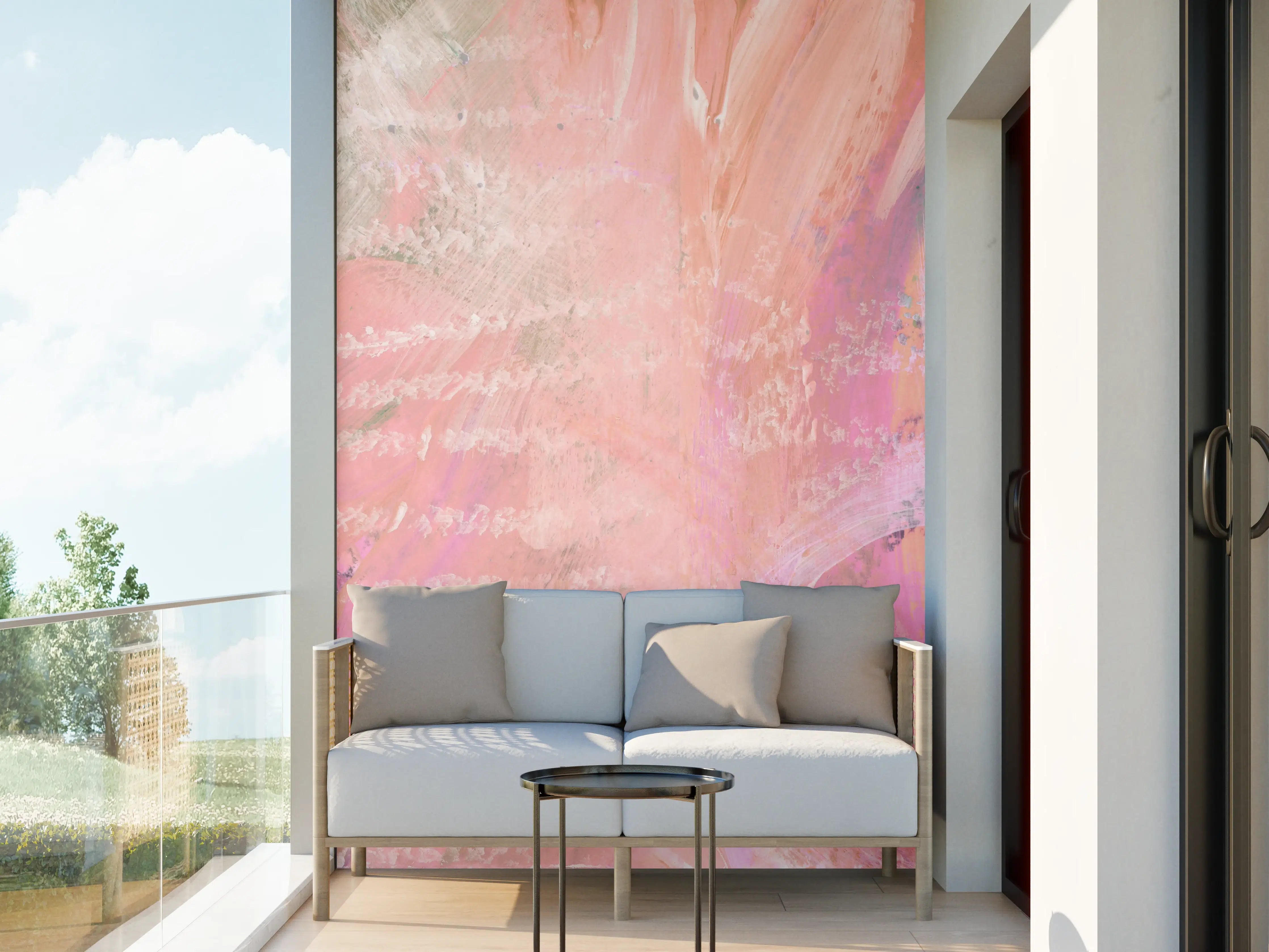 Wandverkleidung außen - Aquarell Kunst - Fleck Malerei