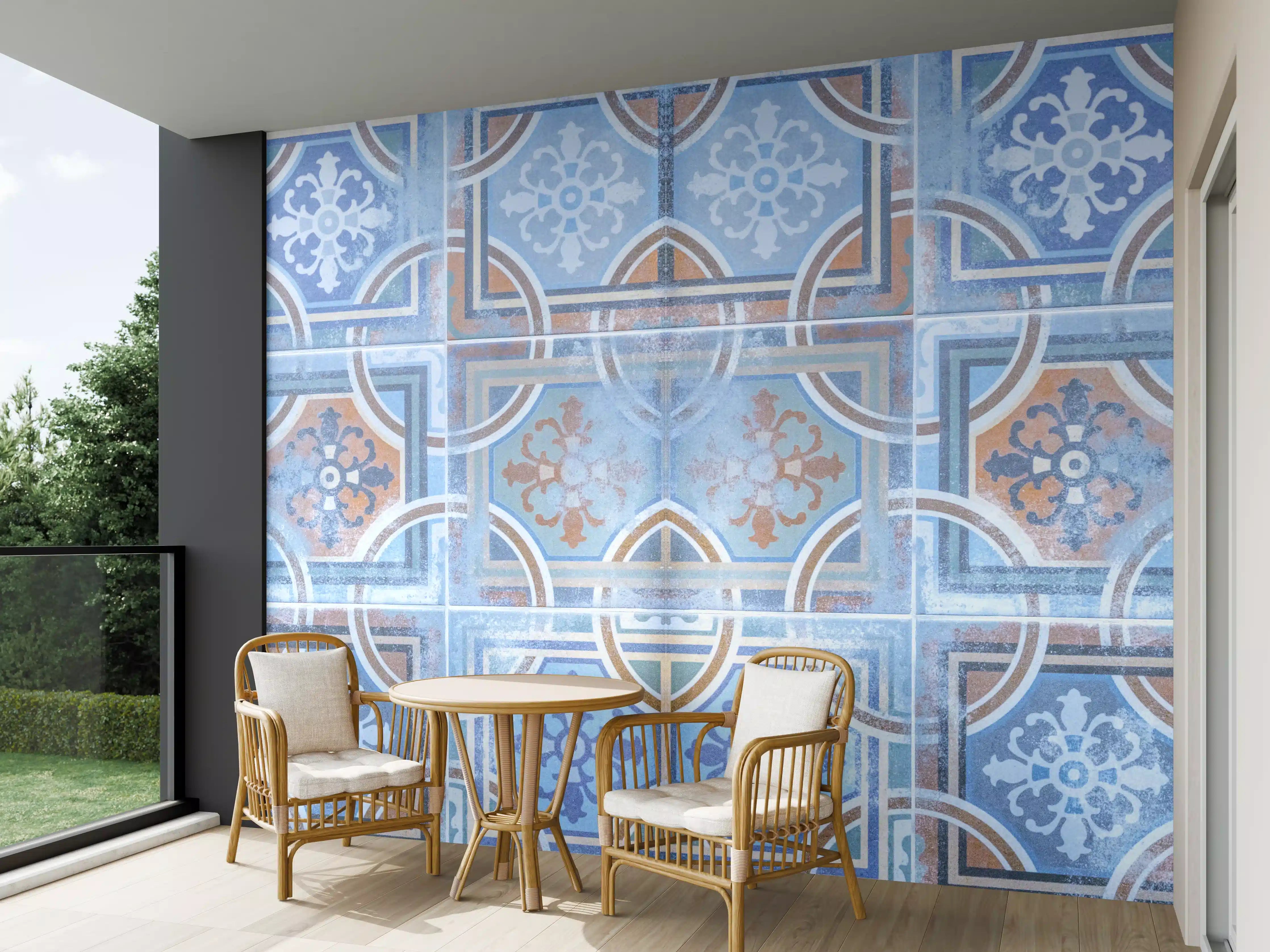 Wandverkleidung außen - Arabische Fliesen Textur