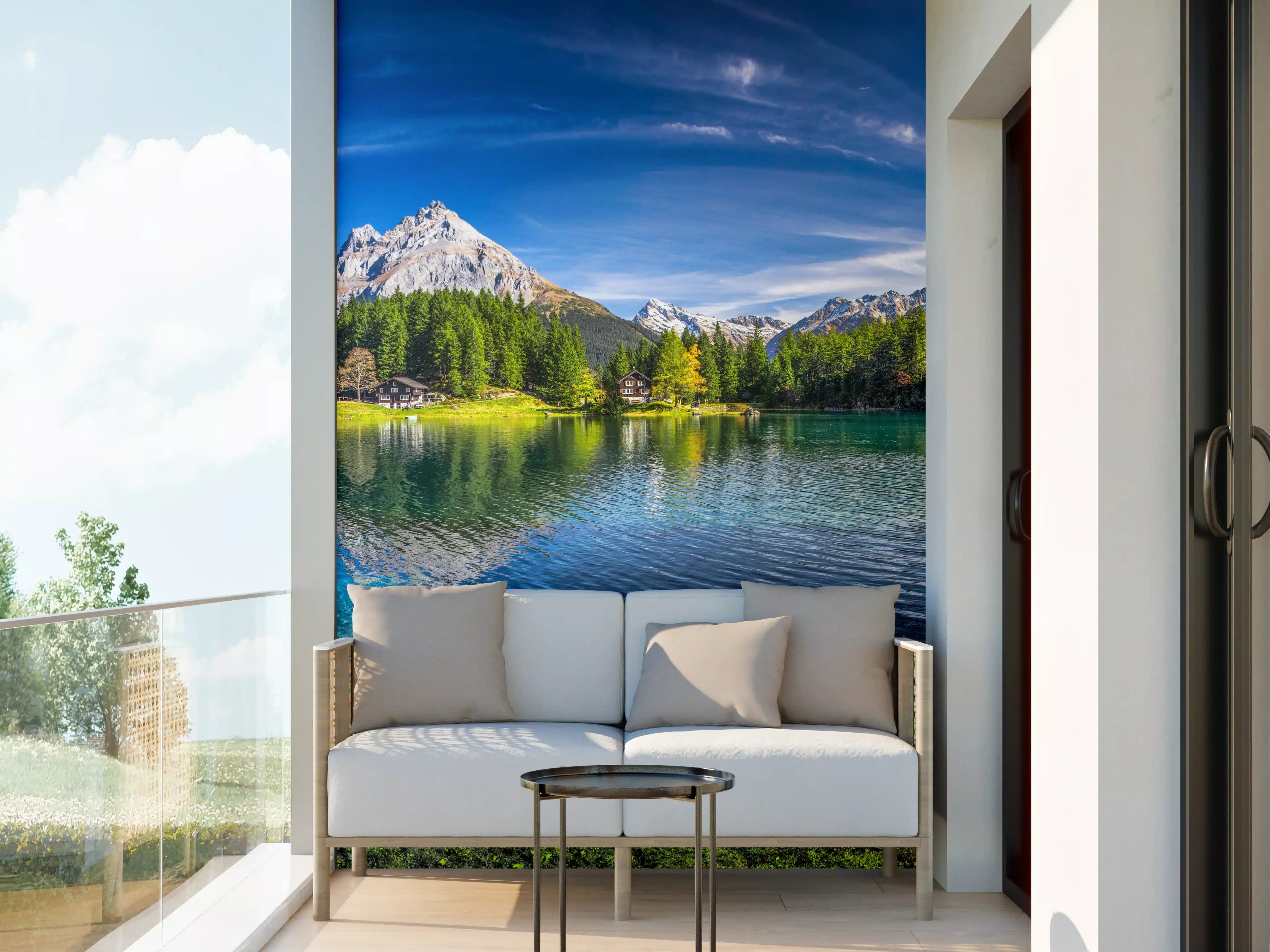 Wandverkleidung außen - Arnisee in schweizer Alpen