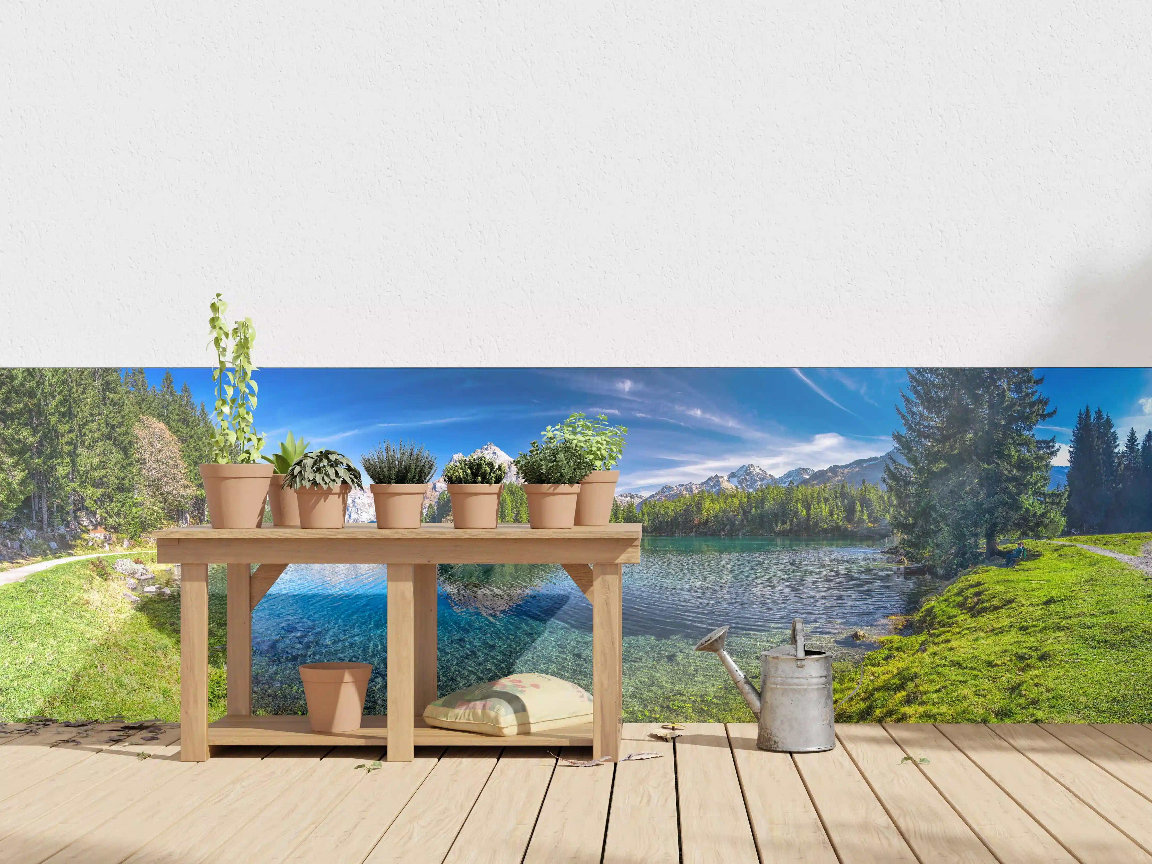 Wandverkleidung außen - Arnisee in schweizer Alpen