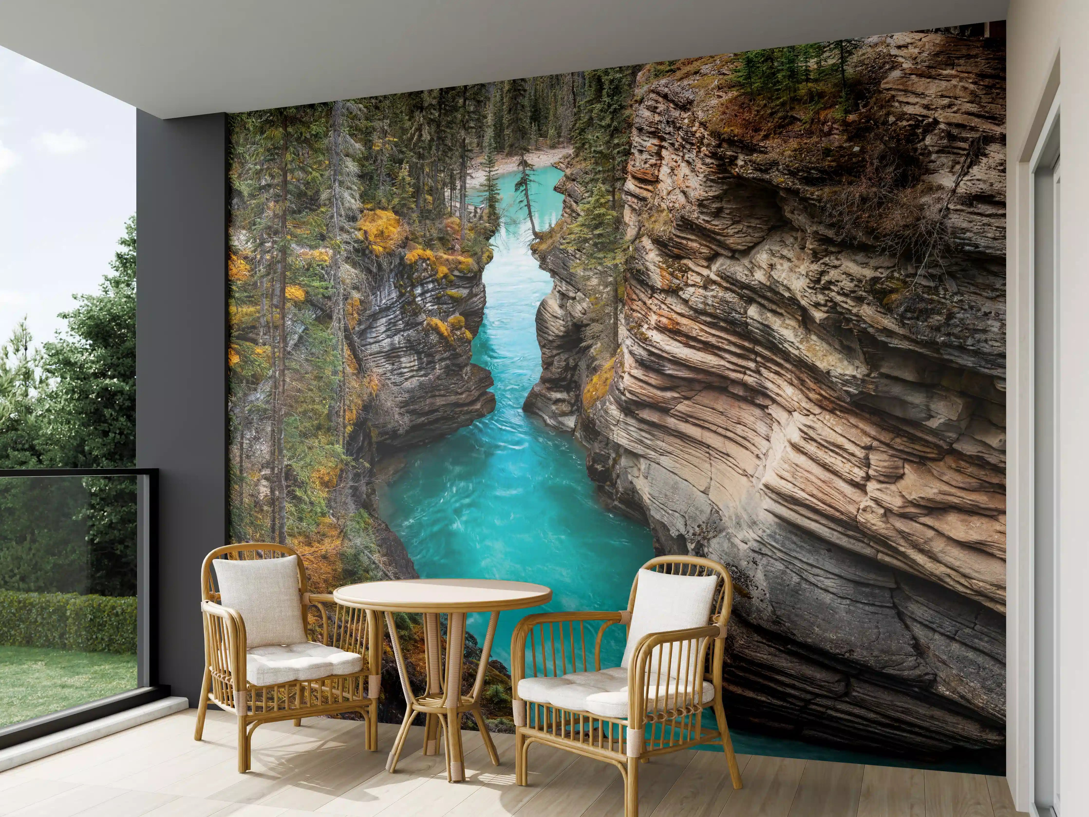 Wandverkleidung außen - Athabasca Wasserfälle - Kanada