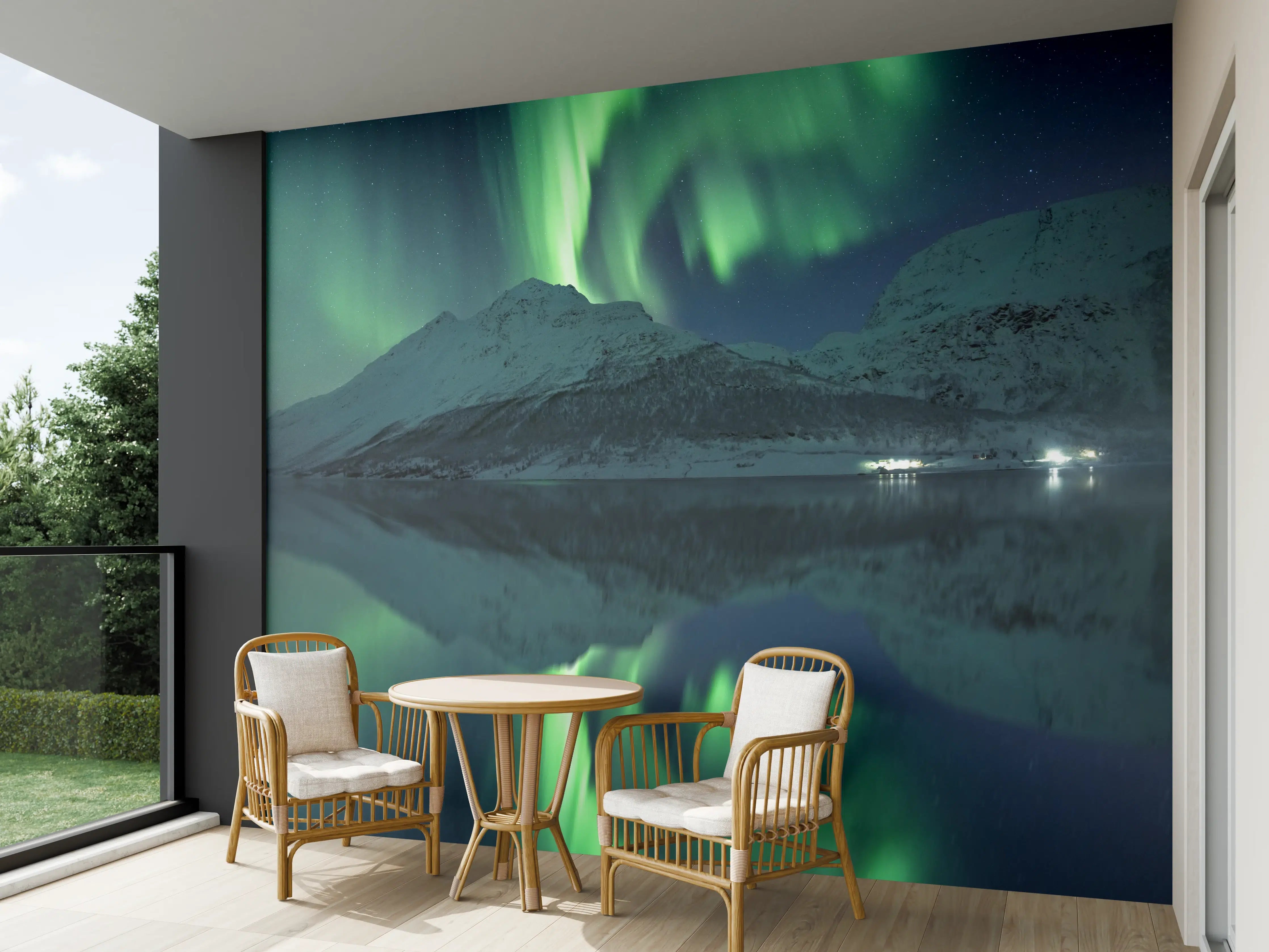 Wandverkleidung außen - Aurora Borealis Reflexion