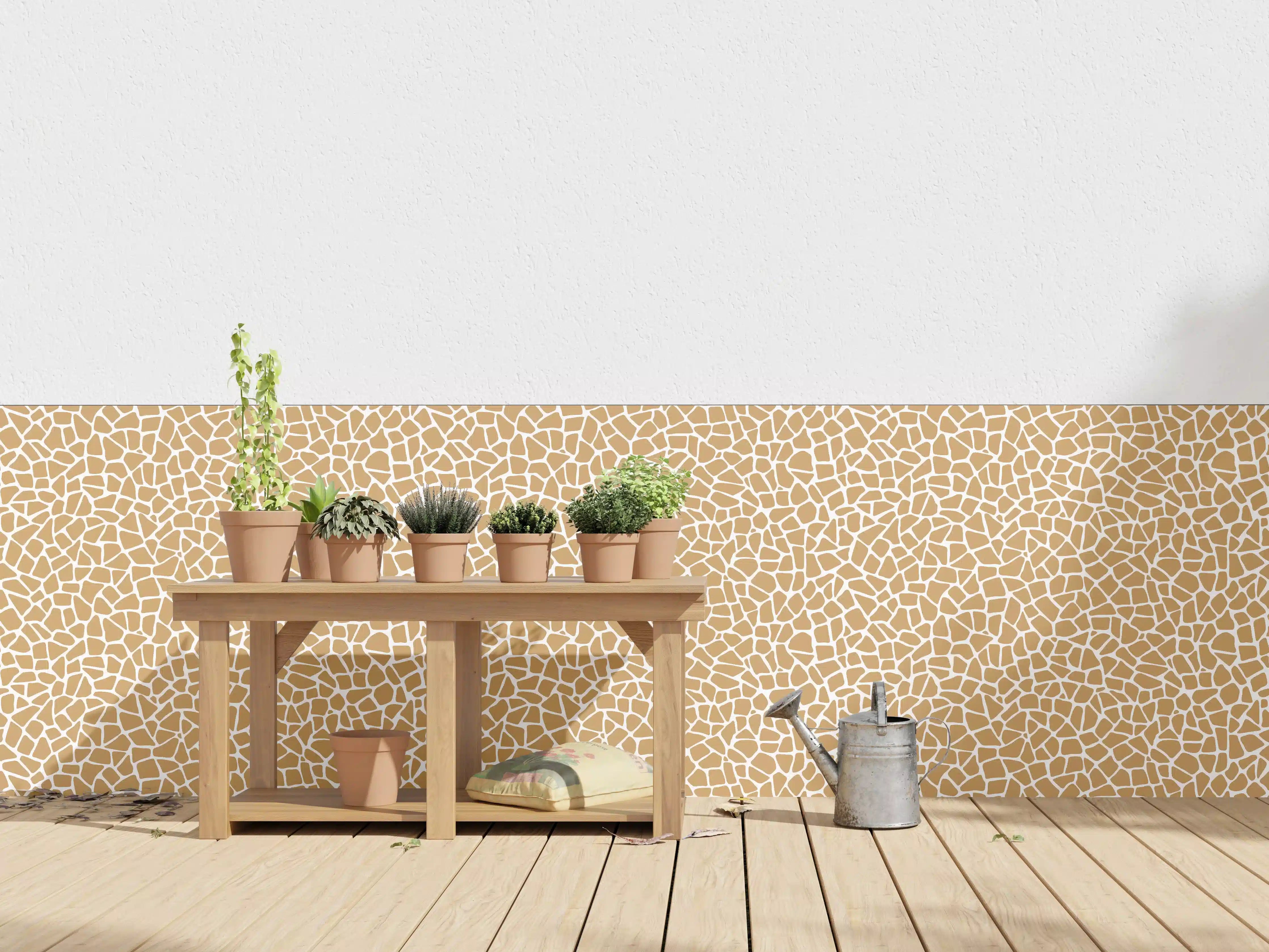 Wandverkleidung außen - Beige-Fliesen-Textur mit feiner Struktur