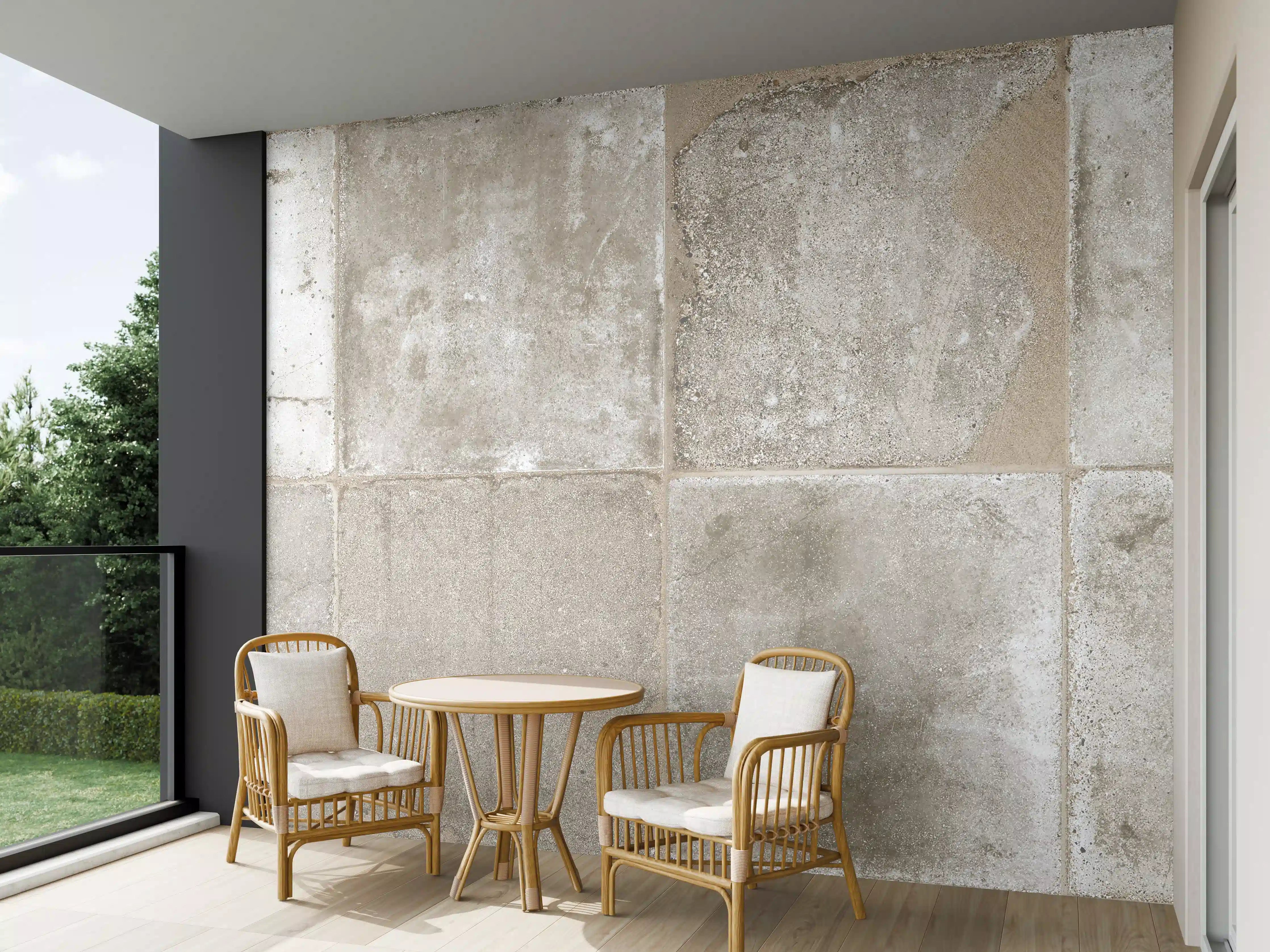 Wandverkleidung außen - Beige Grau Steinwand-Textur