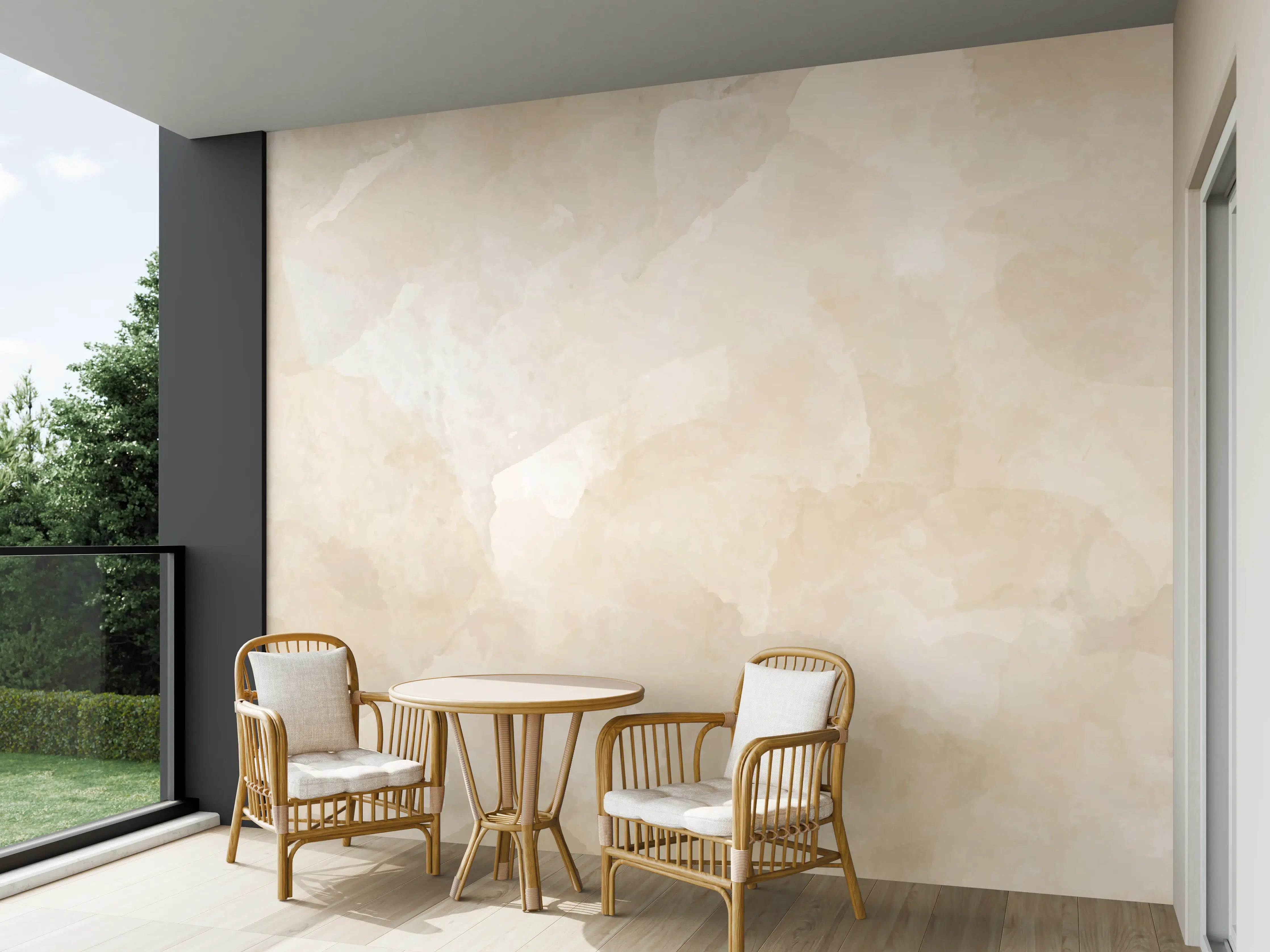 Wandverkleidung außen - Beige-Graue Edelstein-Optik