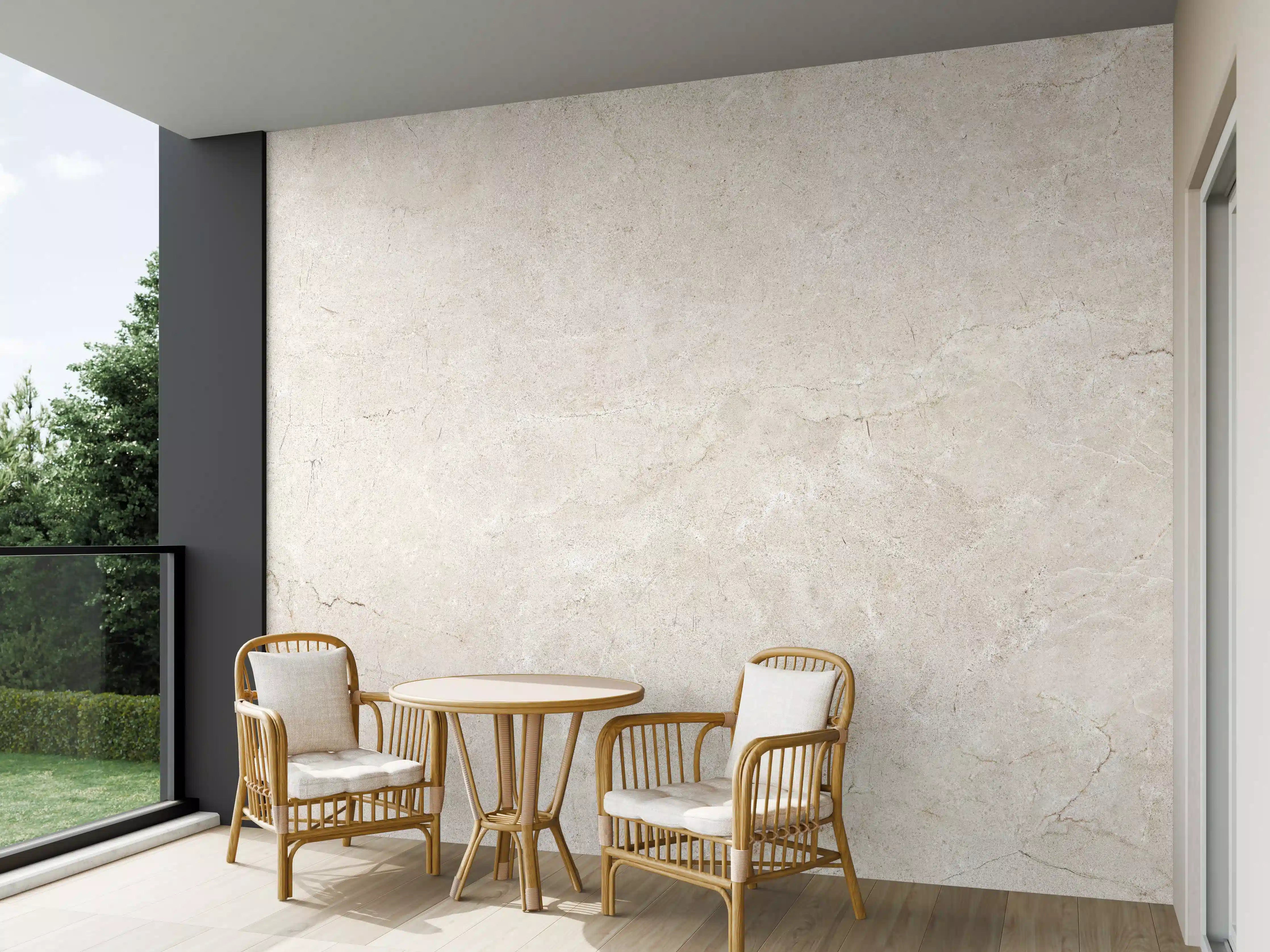 Wandverkleidung außen - Beige Marmor-Textur mit feinen Linien
