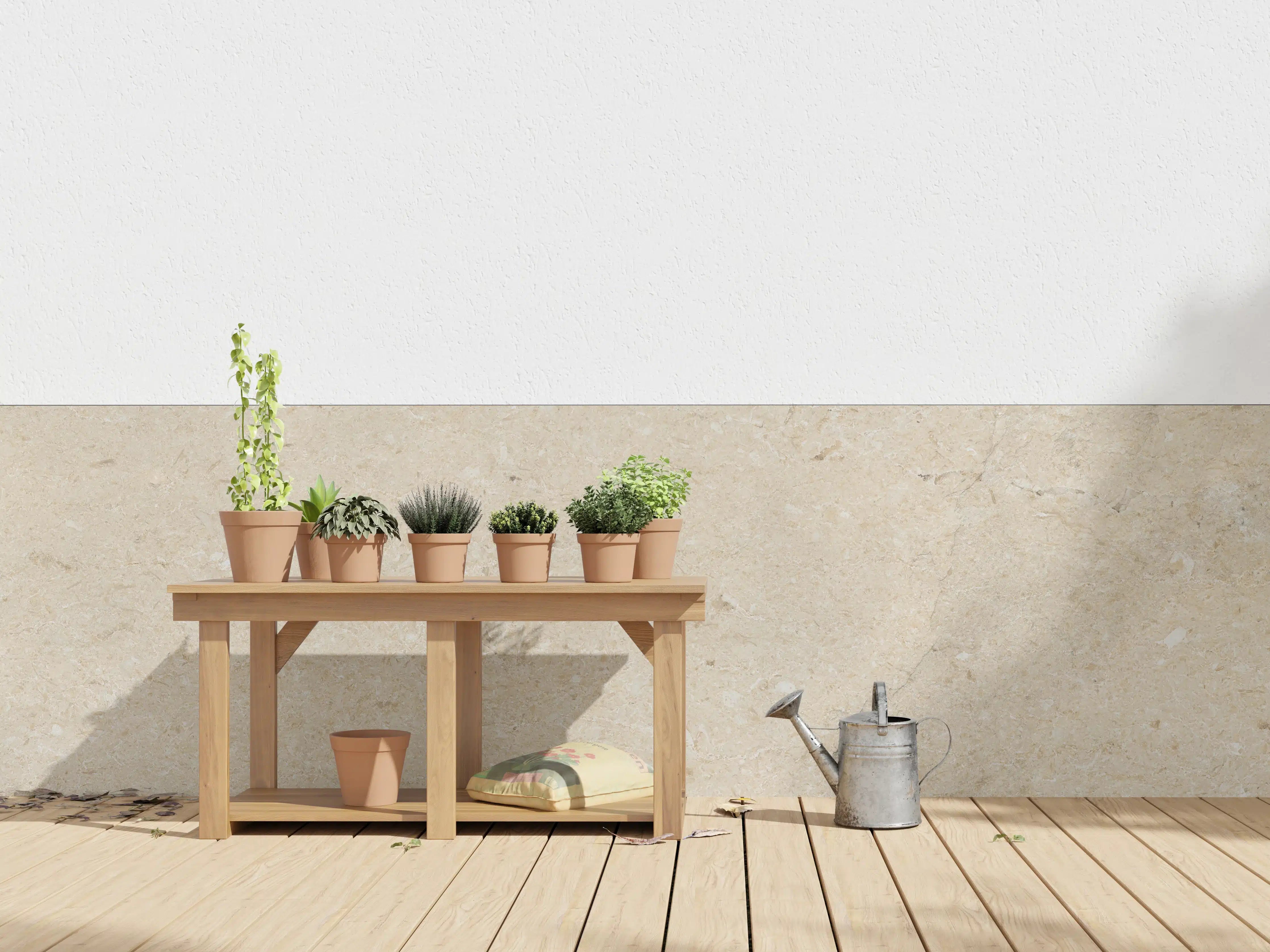 Wandverkleidung außen - Beige vintage Oberfläche