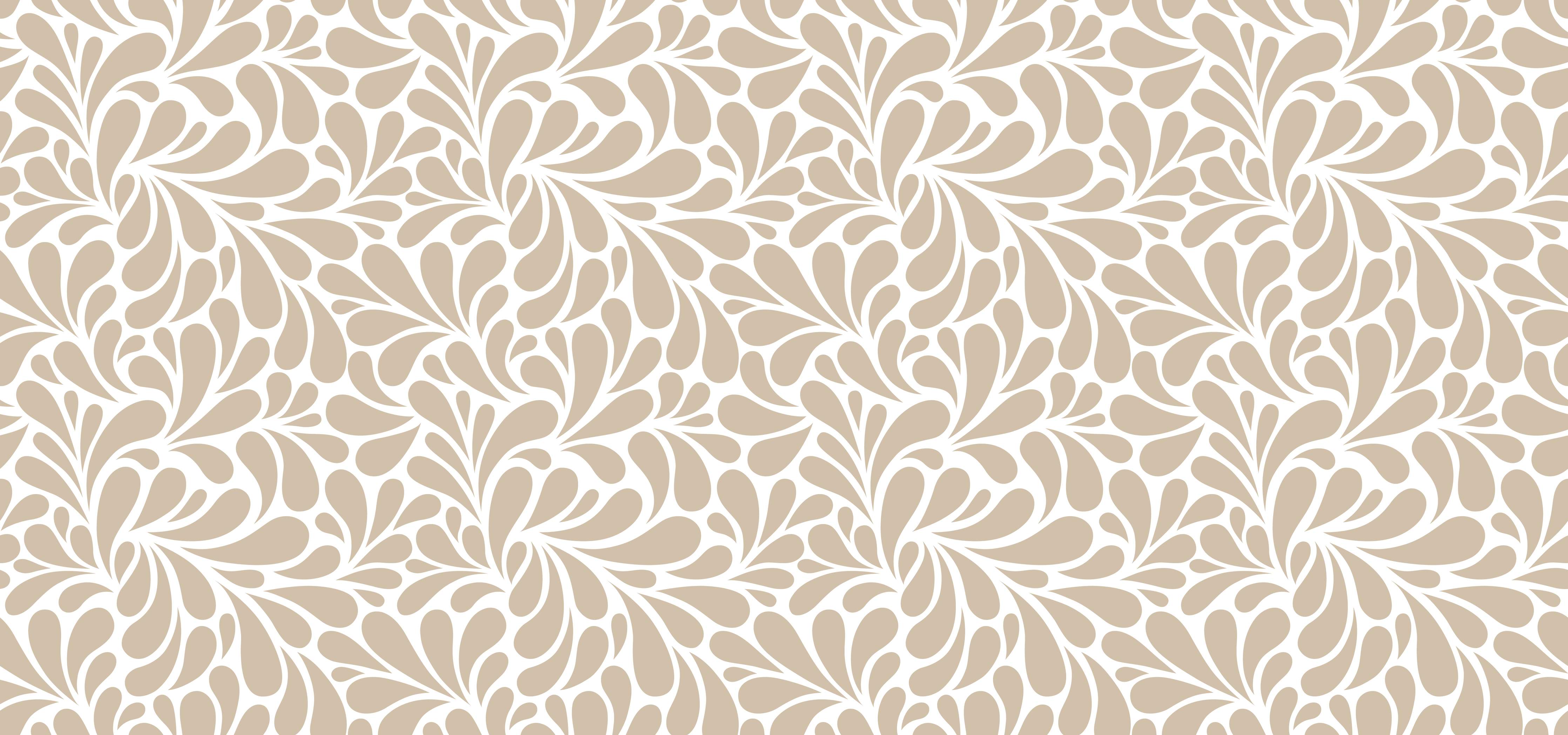 Wandverkleidung außen-Beige-weiße florale Tapete