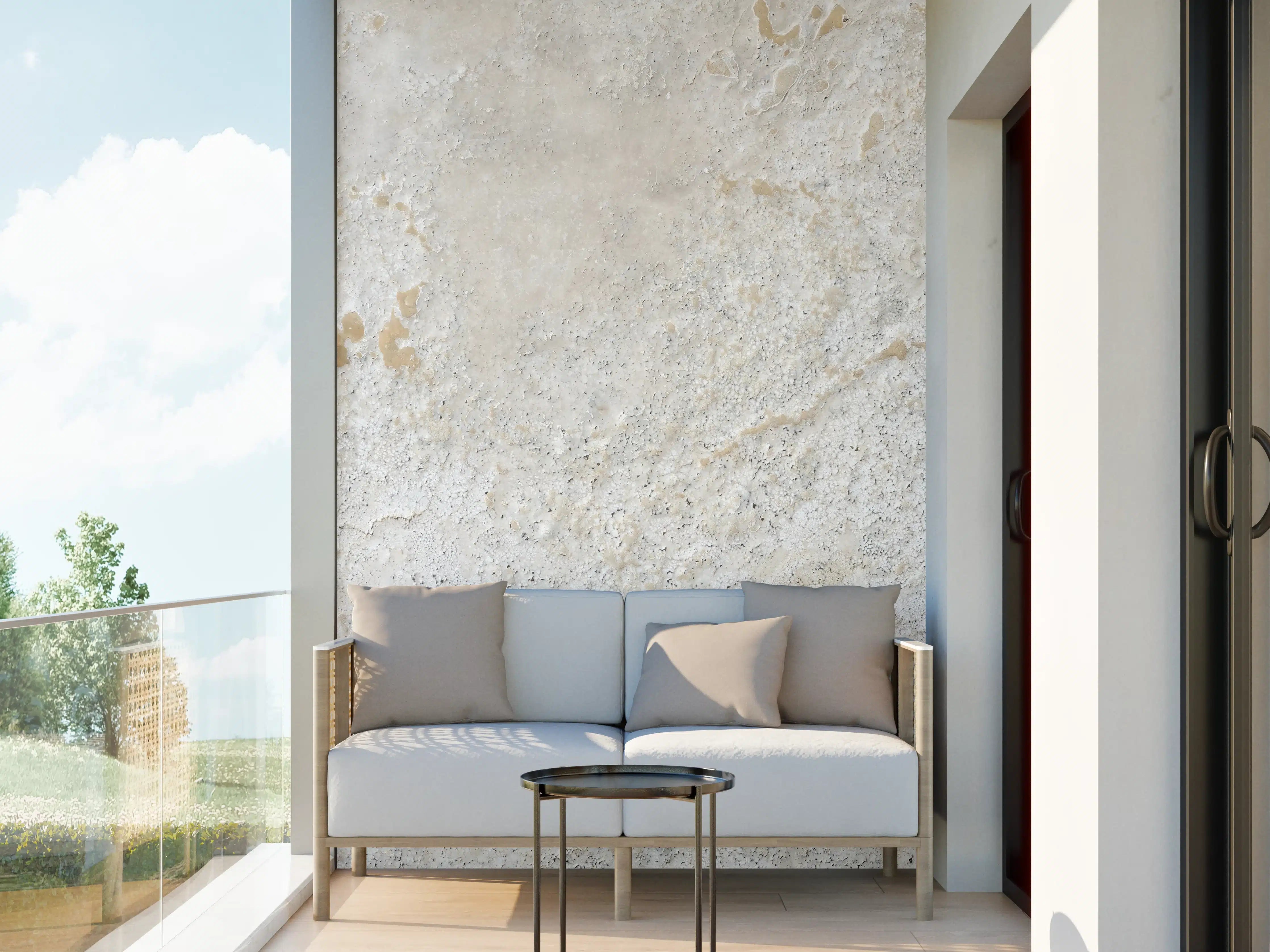 Wandverkleidung außen - Beiger Kalkstein