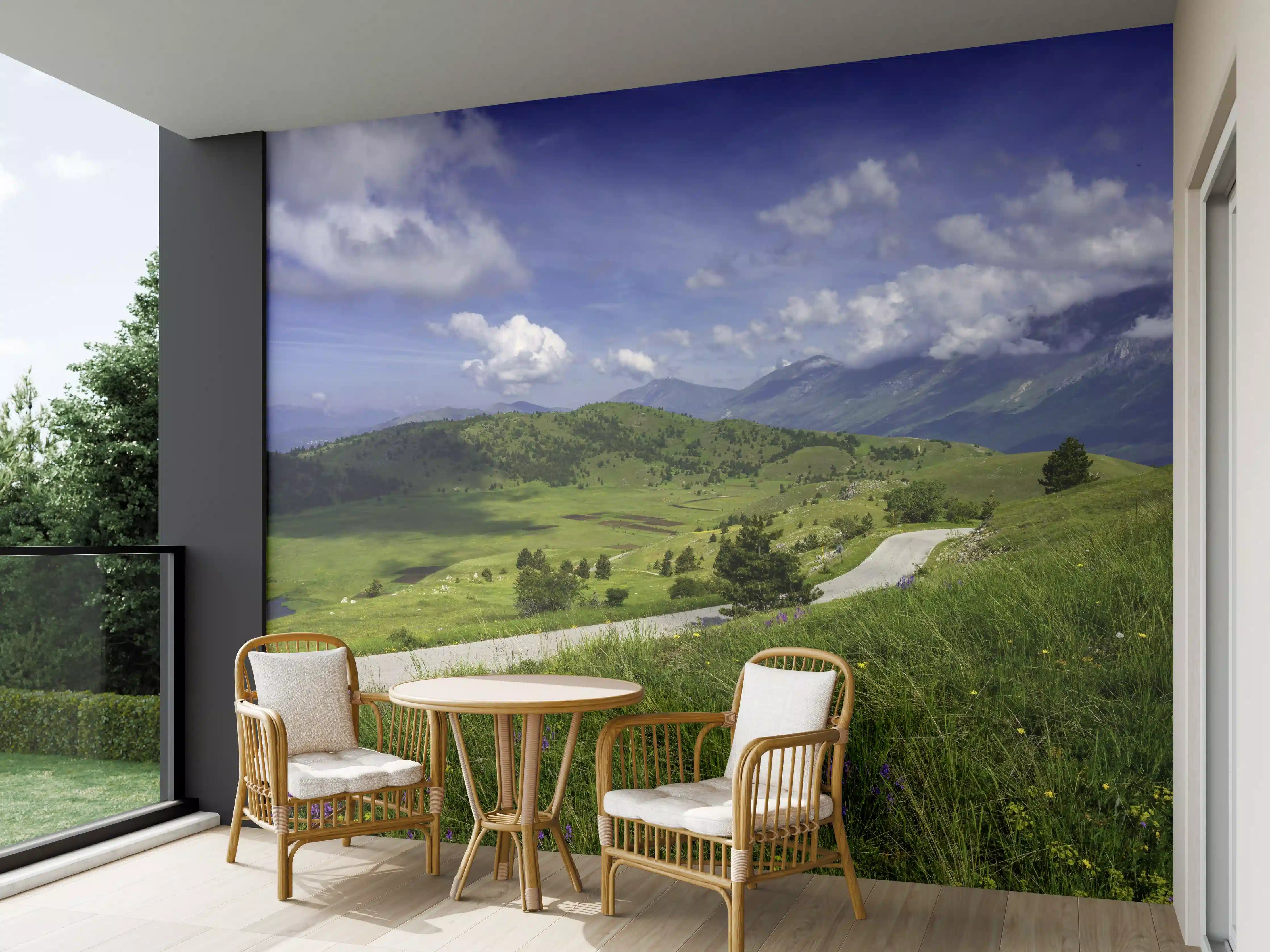 Wandverkleidung außen - Berglandschaft - Berglandschaft - Naturpark Gran Sasso