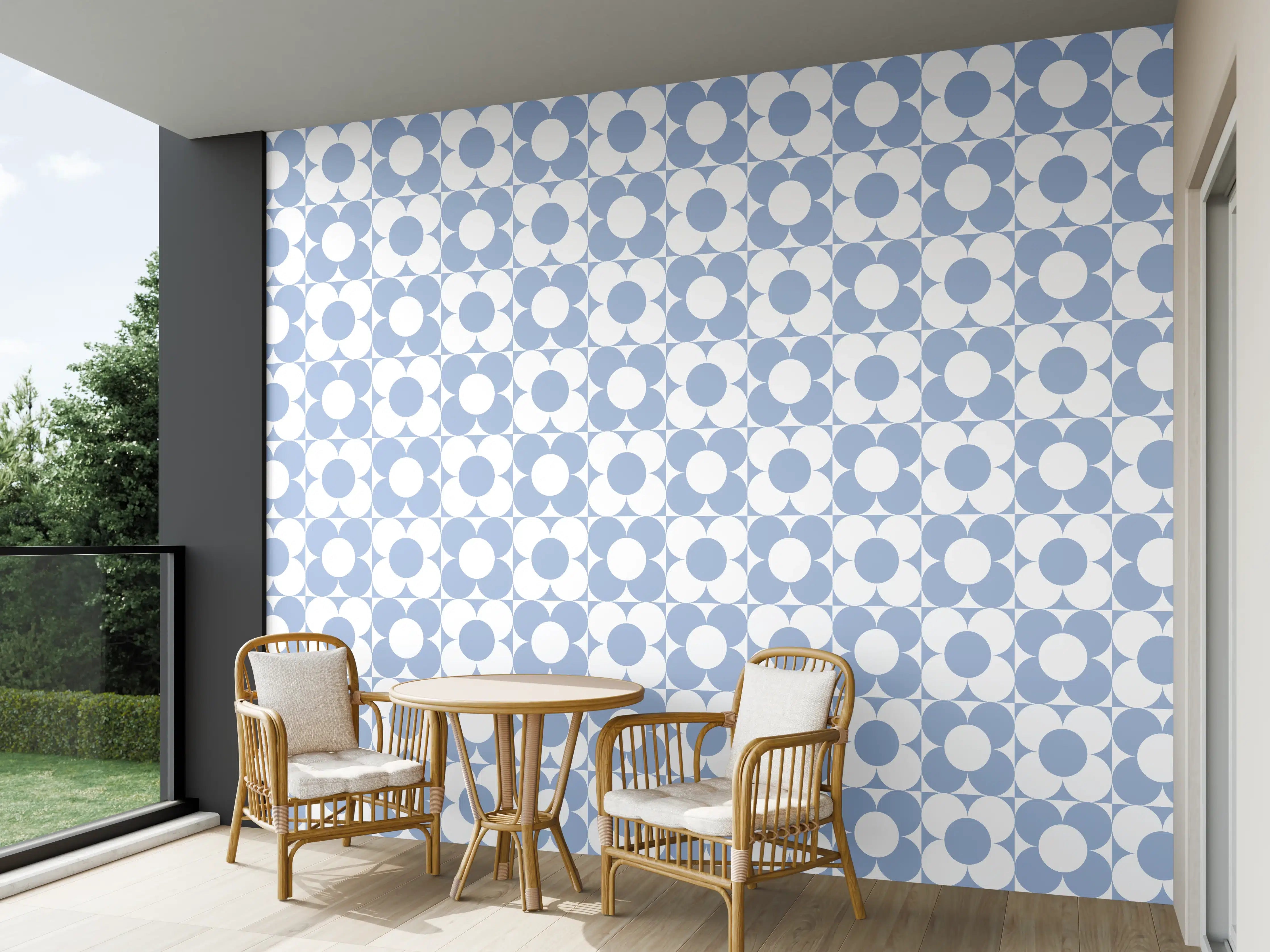 Wandverkleidung außen - Beruhigende Türkis-Textur