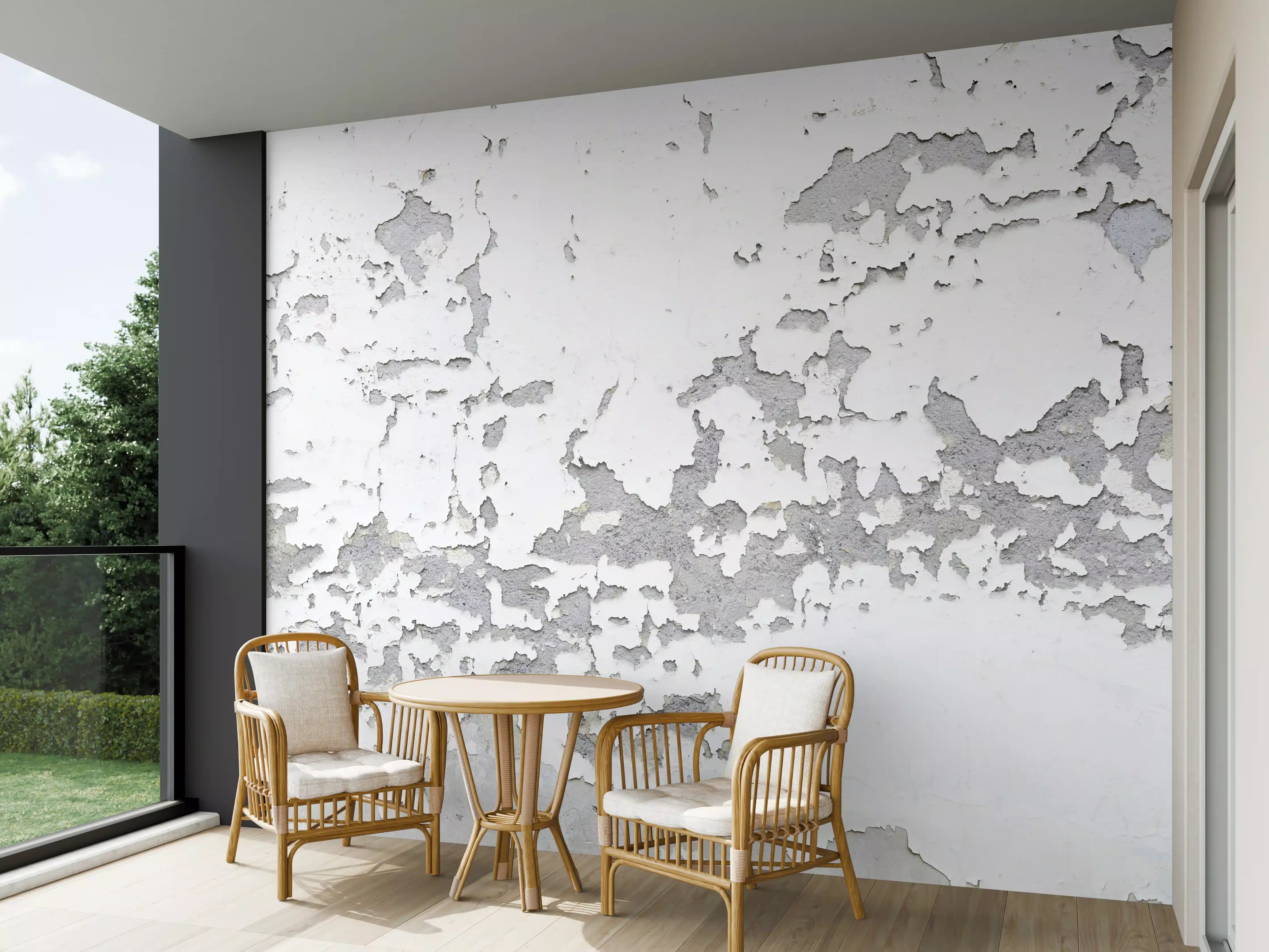 Wandverkleidung außen - Beschädigte Wandstruktur