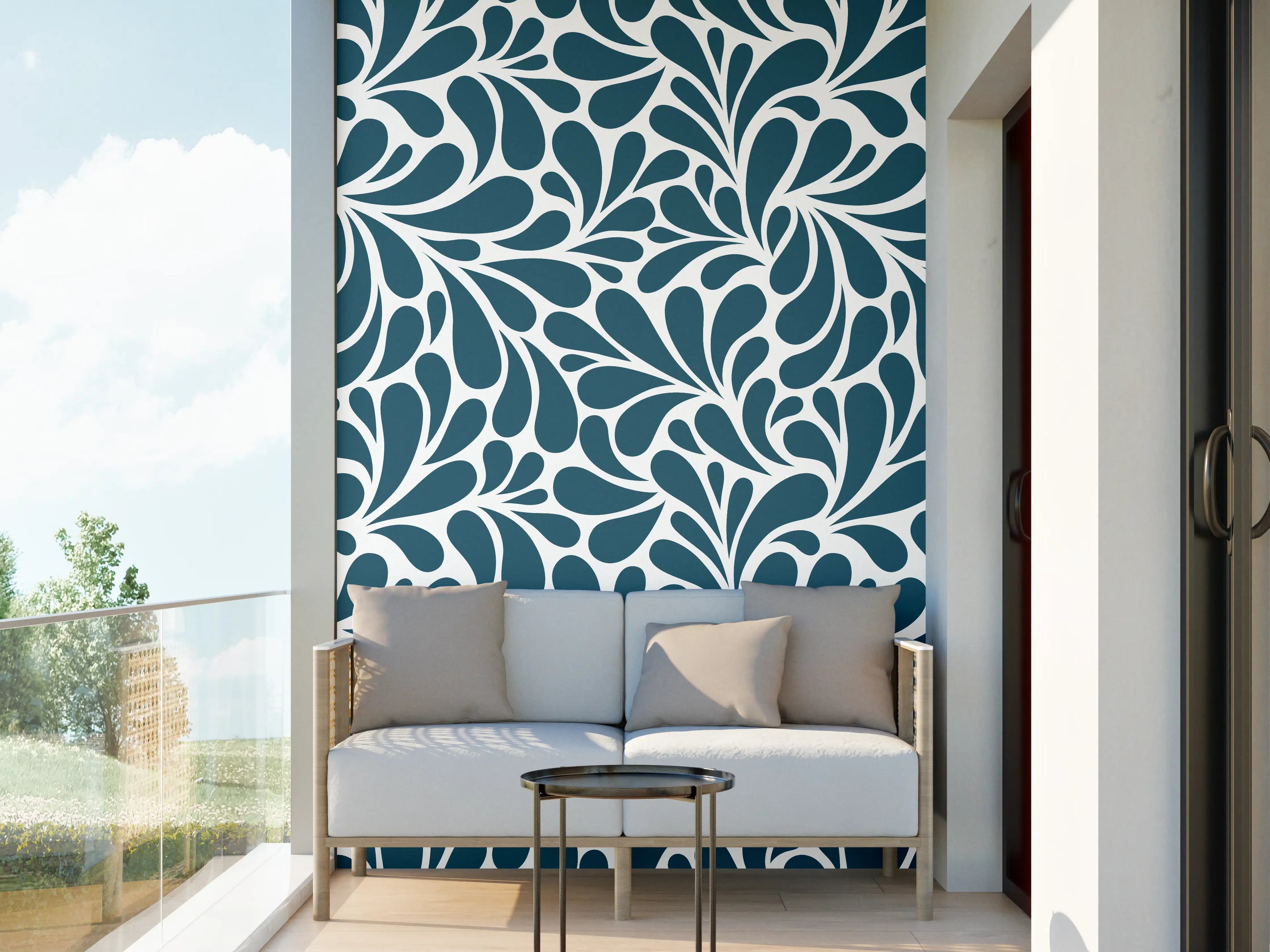 Wandverkleidung außen - Blau Petrolio - Elegante Wandgestaltung