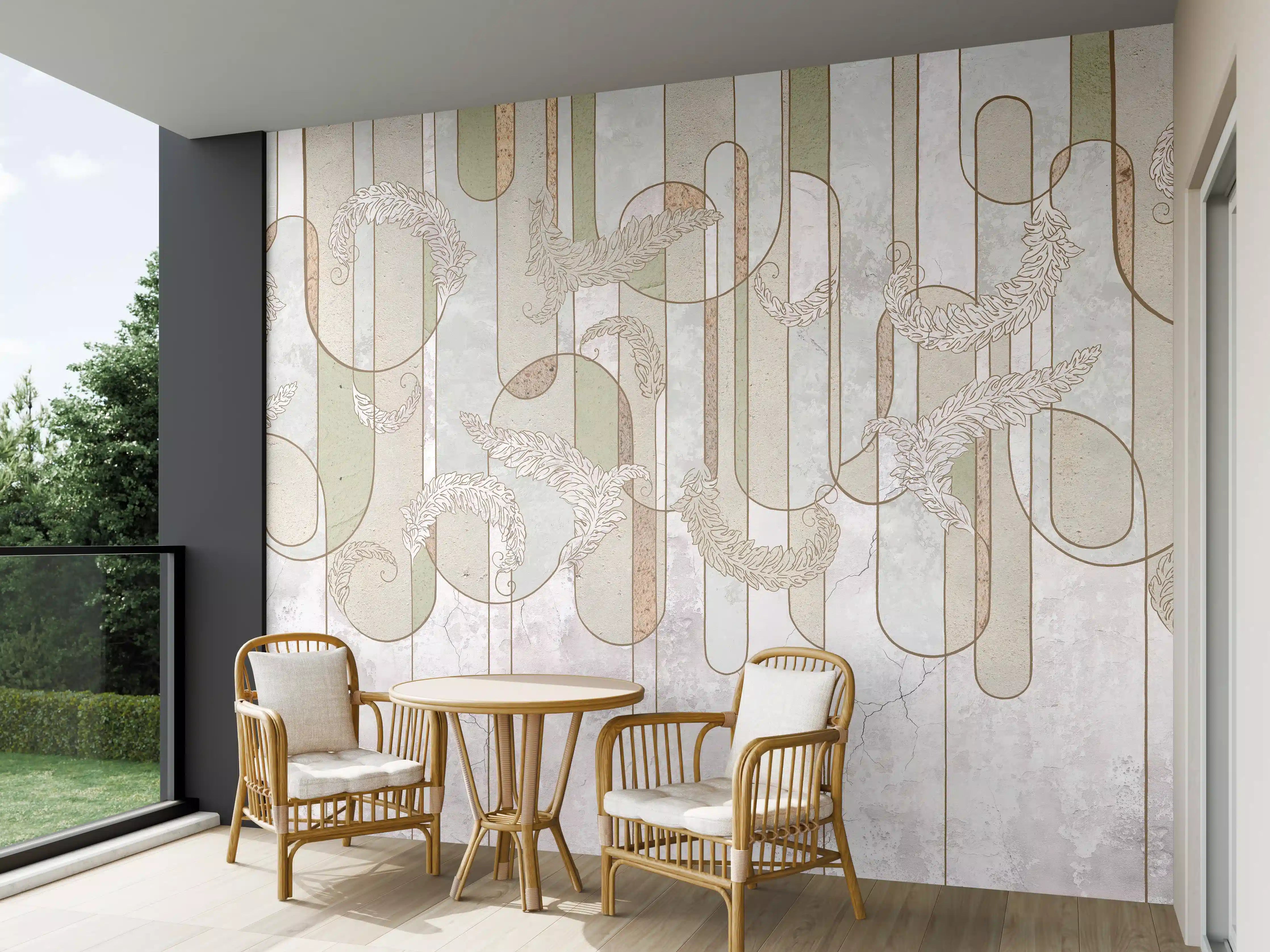 Wandverkleidung außen - Blumiges Loft Design