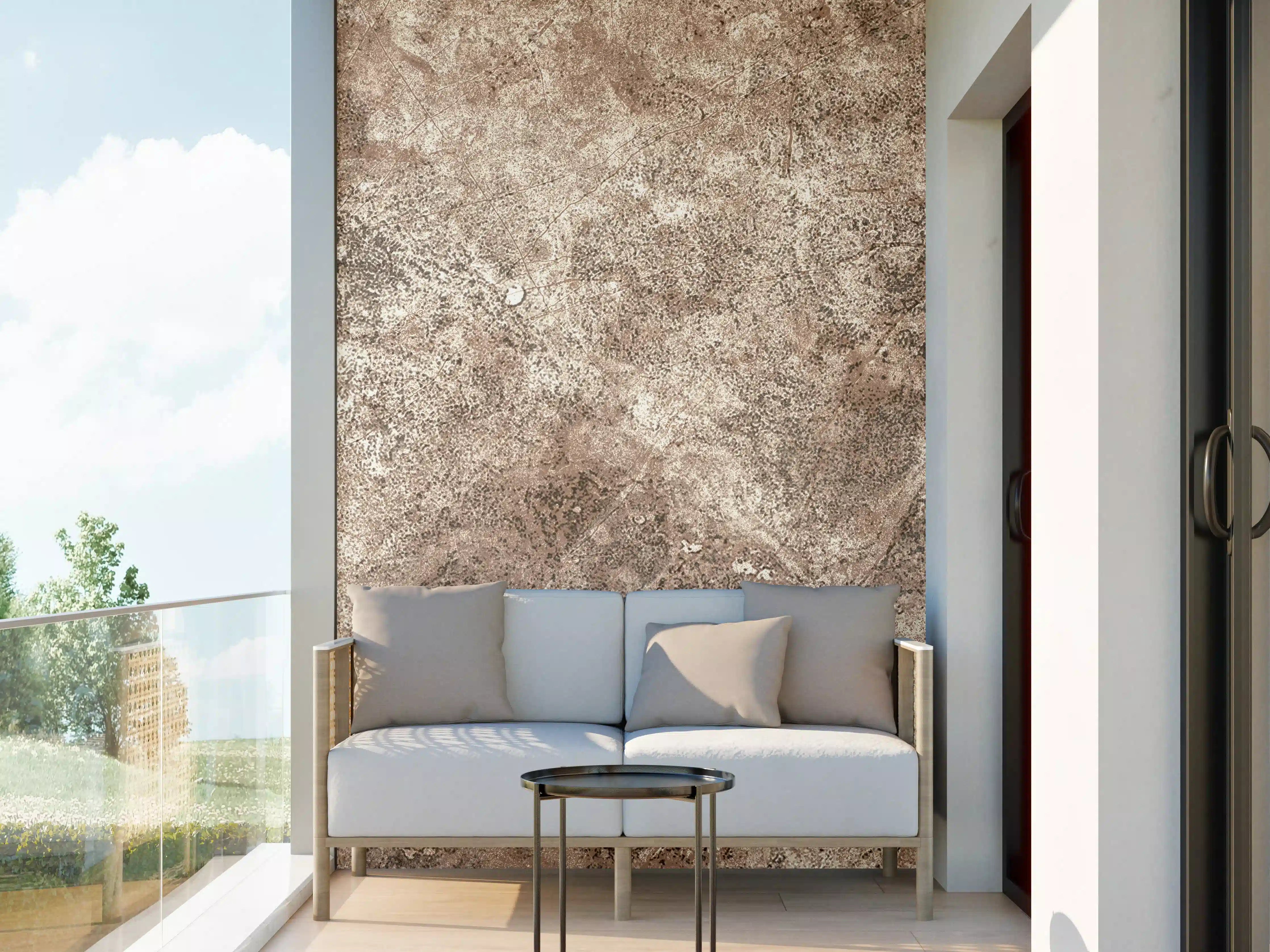 Wandverkleidung außen - Brauner alter Sandstein 2